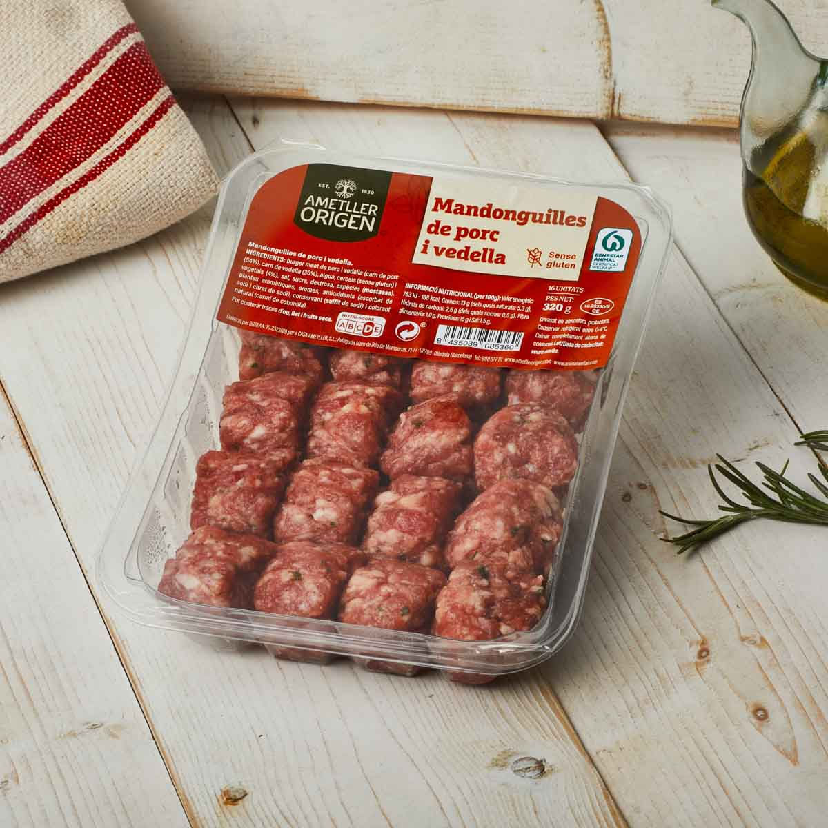 Mini mandonguilla mixta Ametller Origen 340g