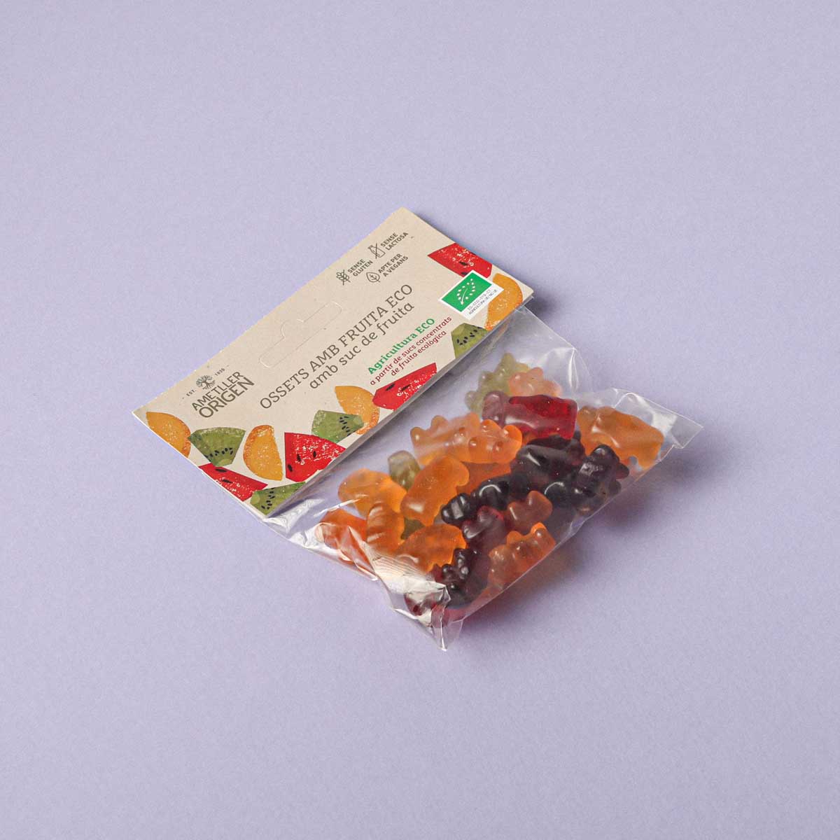 Ossets de Fruita ecològics Ametller Origen 80g