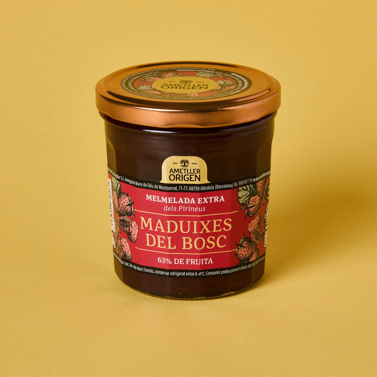 Melmelada de maduixes del bosc Ametller Origen 370g