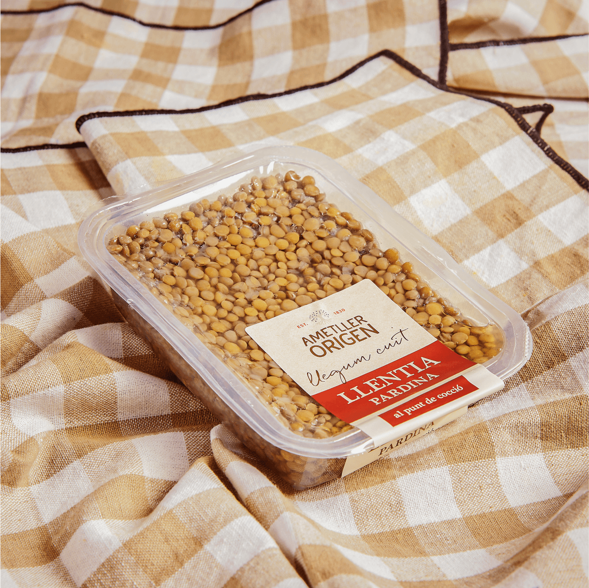 Llentia cuita pardina Ametller Origen 400g
