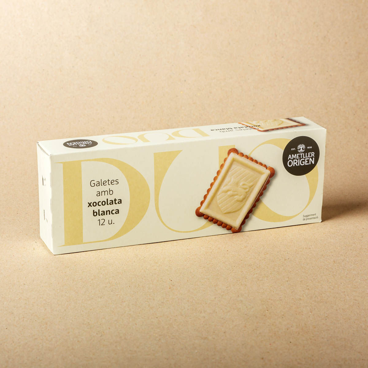 Galetes amb xocolata blanca Ametller Origen 150g