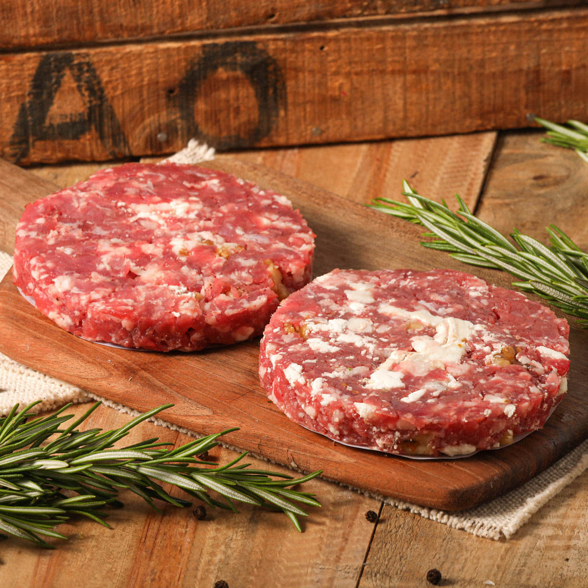 Burger de vedella amb formatge cabra i nous Ametller Origen - 2u.