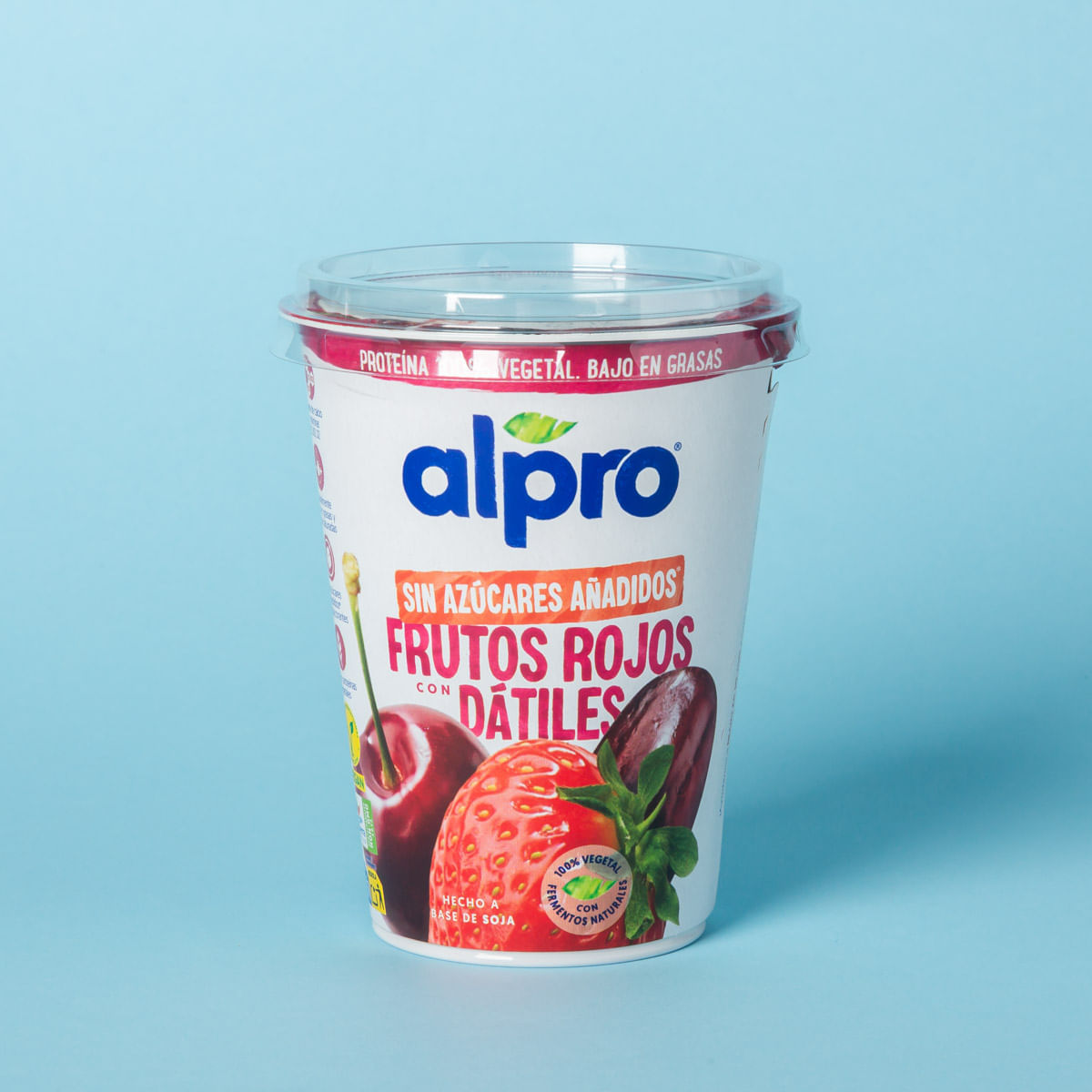 Producte vegetal de fruits vermells amb dàtils sense sucre ALPRO 400g