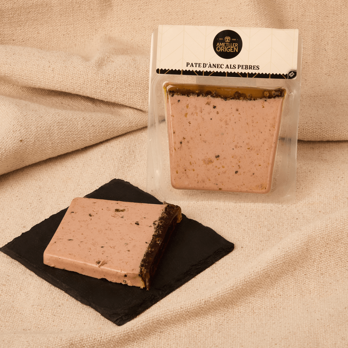 Paté de pato pimienta negra Ametller Origen 80g