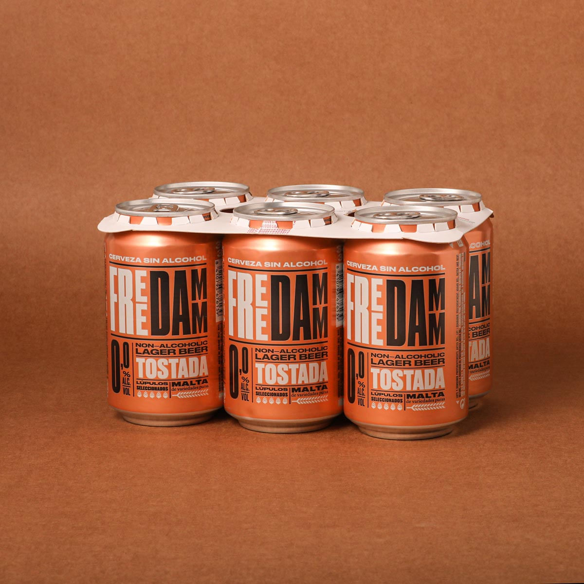 Cervesa en llauna Free Torrada Damm 33Cl - pack 6u.