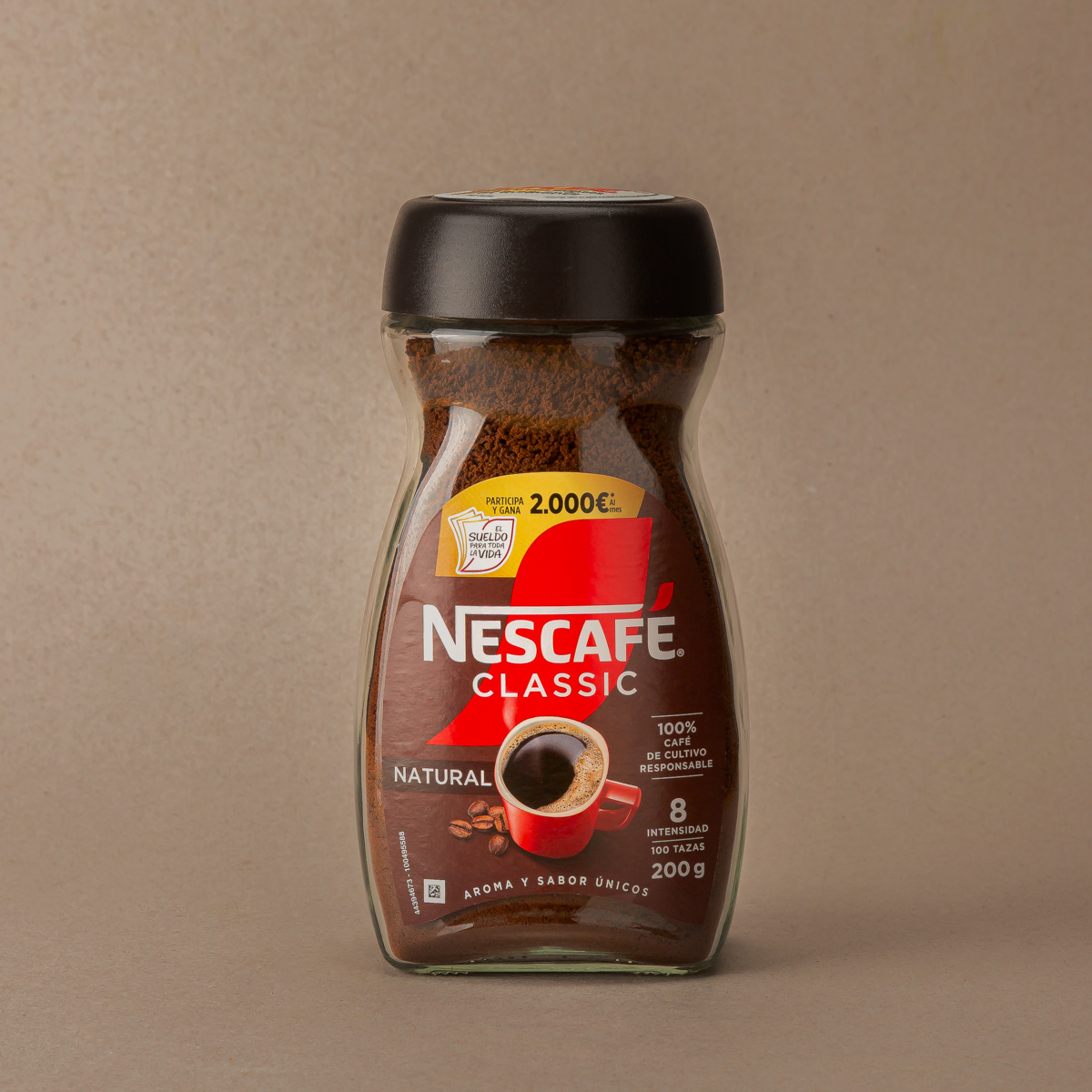 Cafè soluble clàssic natural Nescafé 200g
