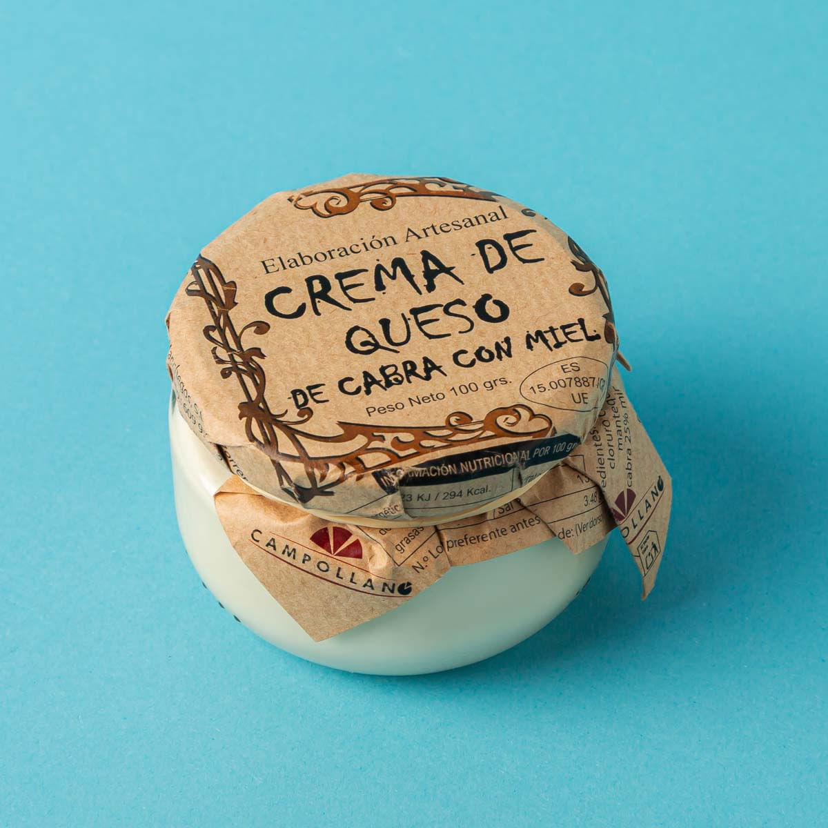 Crema de formatge de cabra i mel Campollano 100g