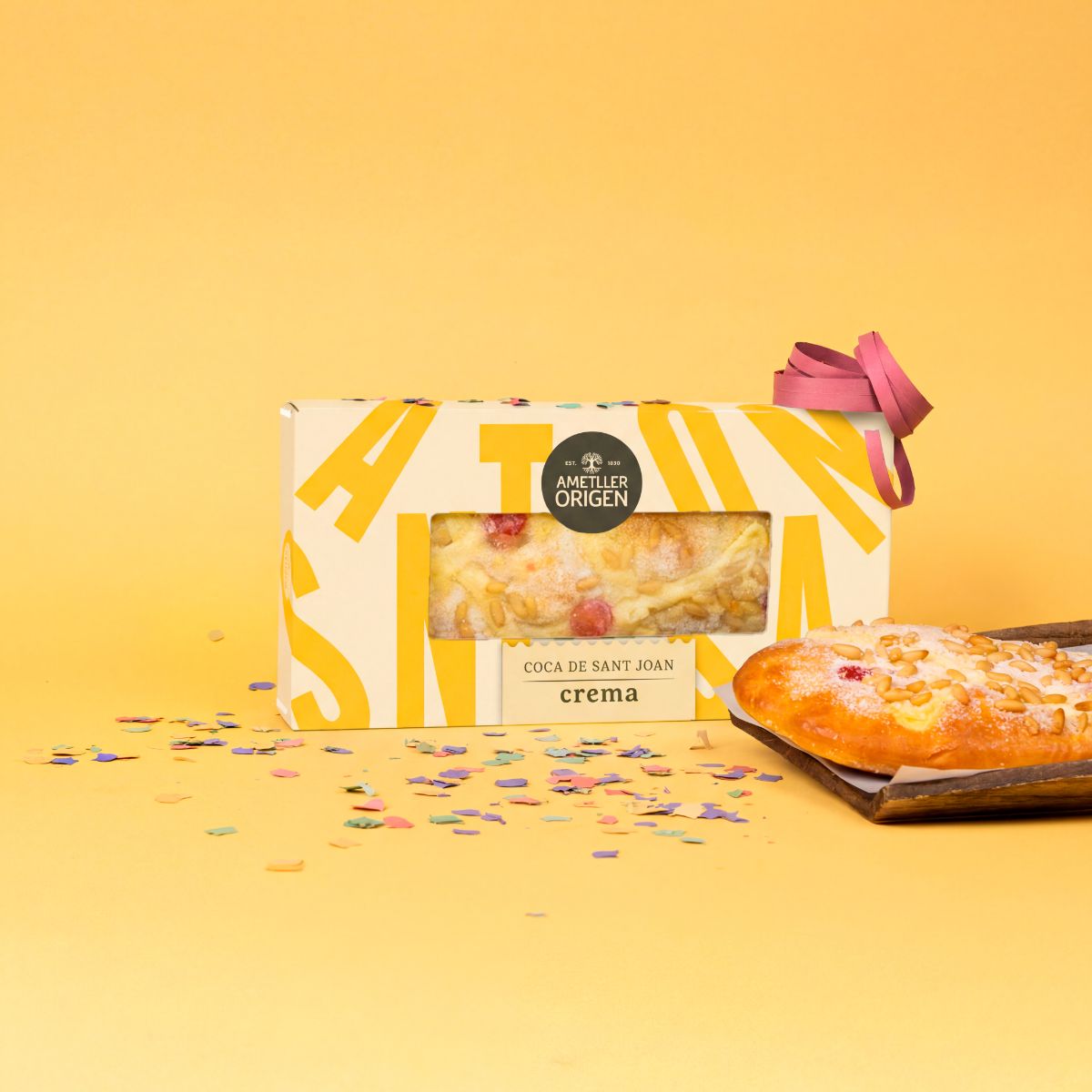 Coca de crema petita Ametller Origen 280g