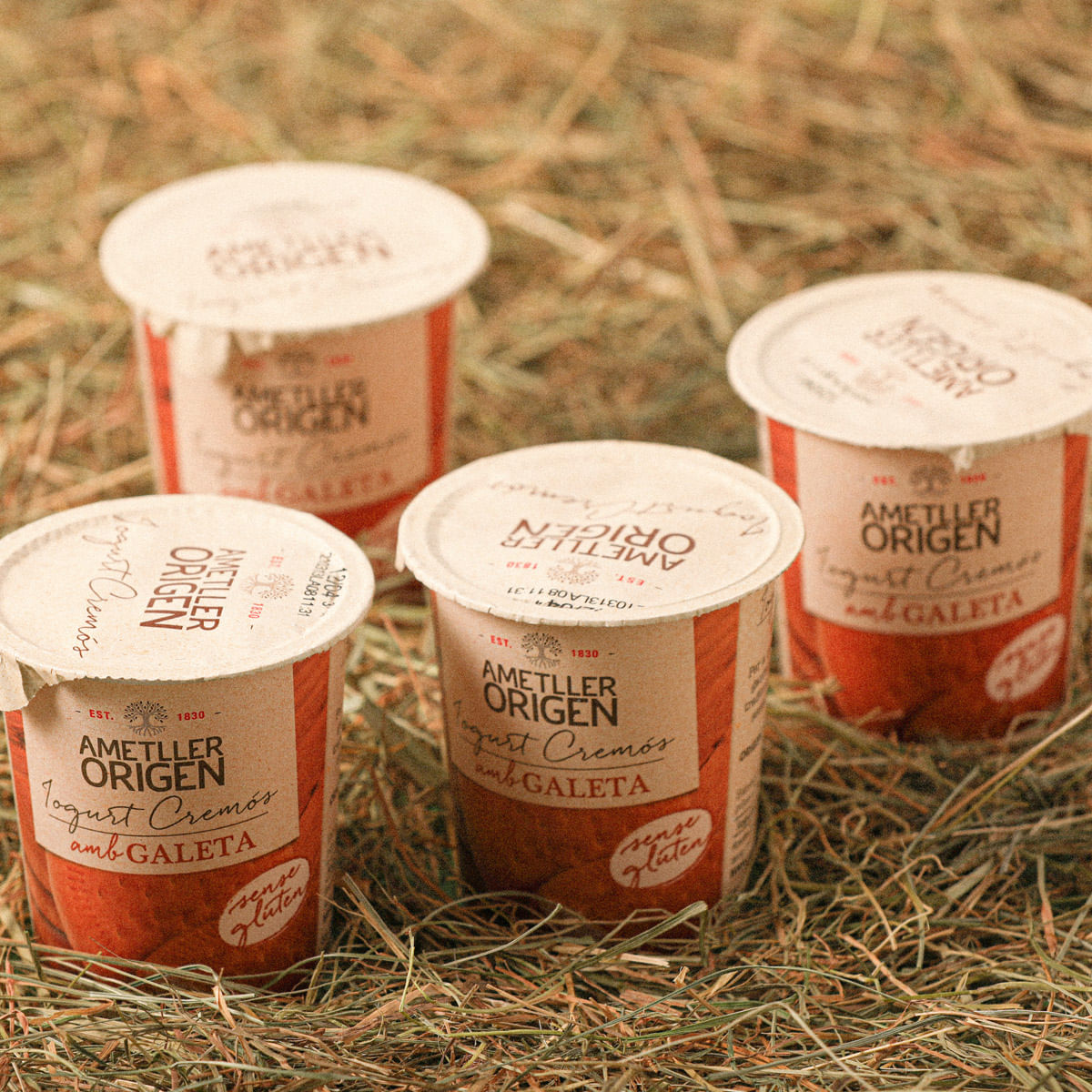 Iogurt cremós amb galeta Ametller Origen 125g - 4u.