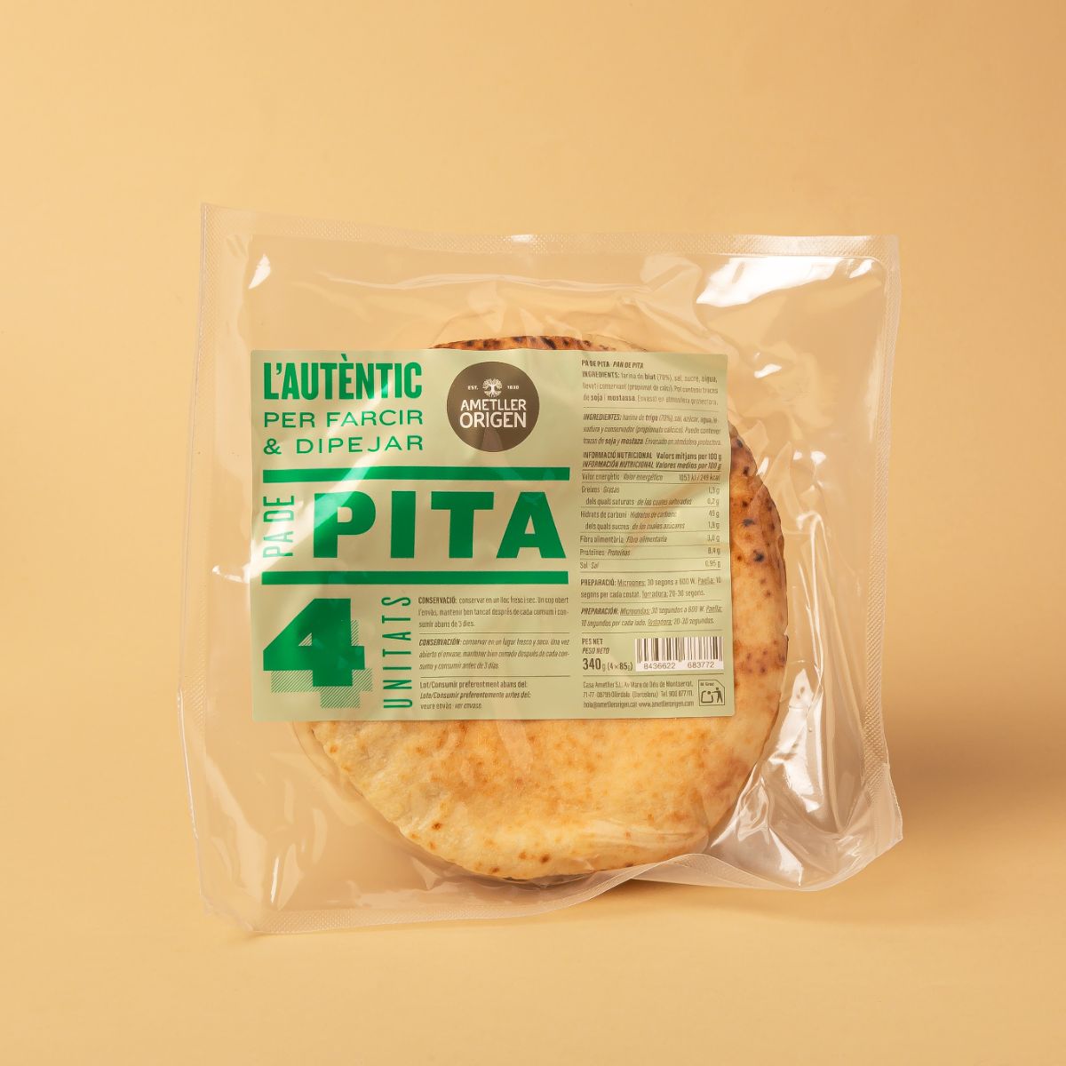 Pan de Pita Ametller Origen 340g