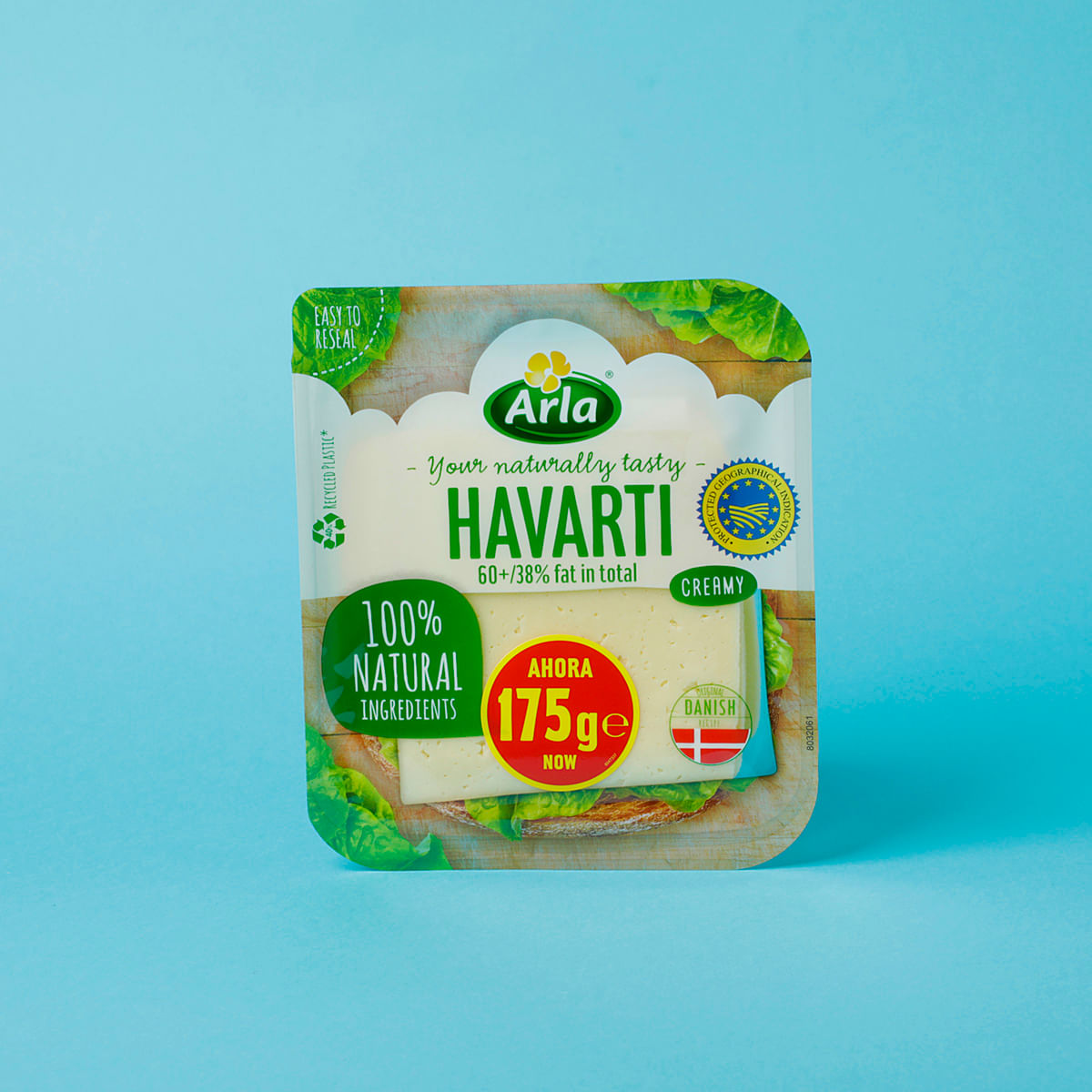 Havarti lonchas Arla 175g 0.175 kg