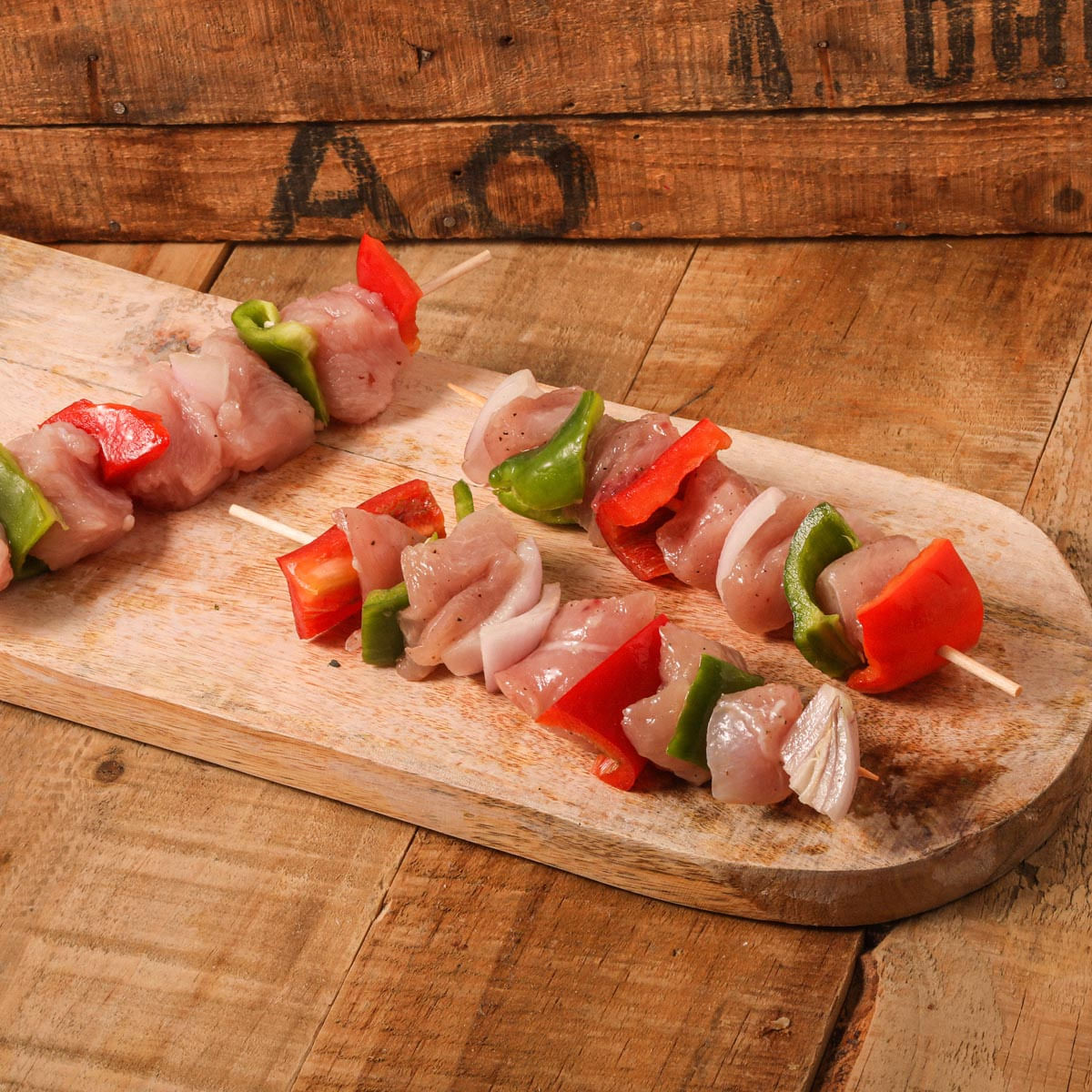 Brocheta de pavo con verduras - 3uds.