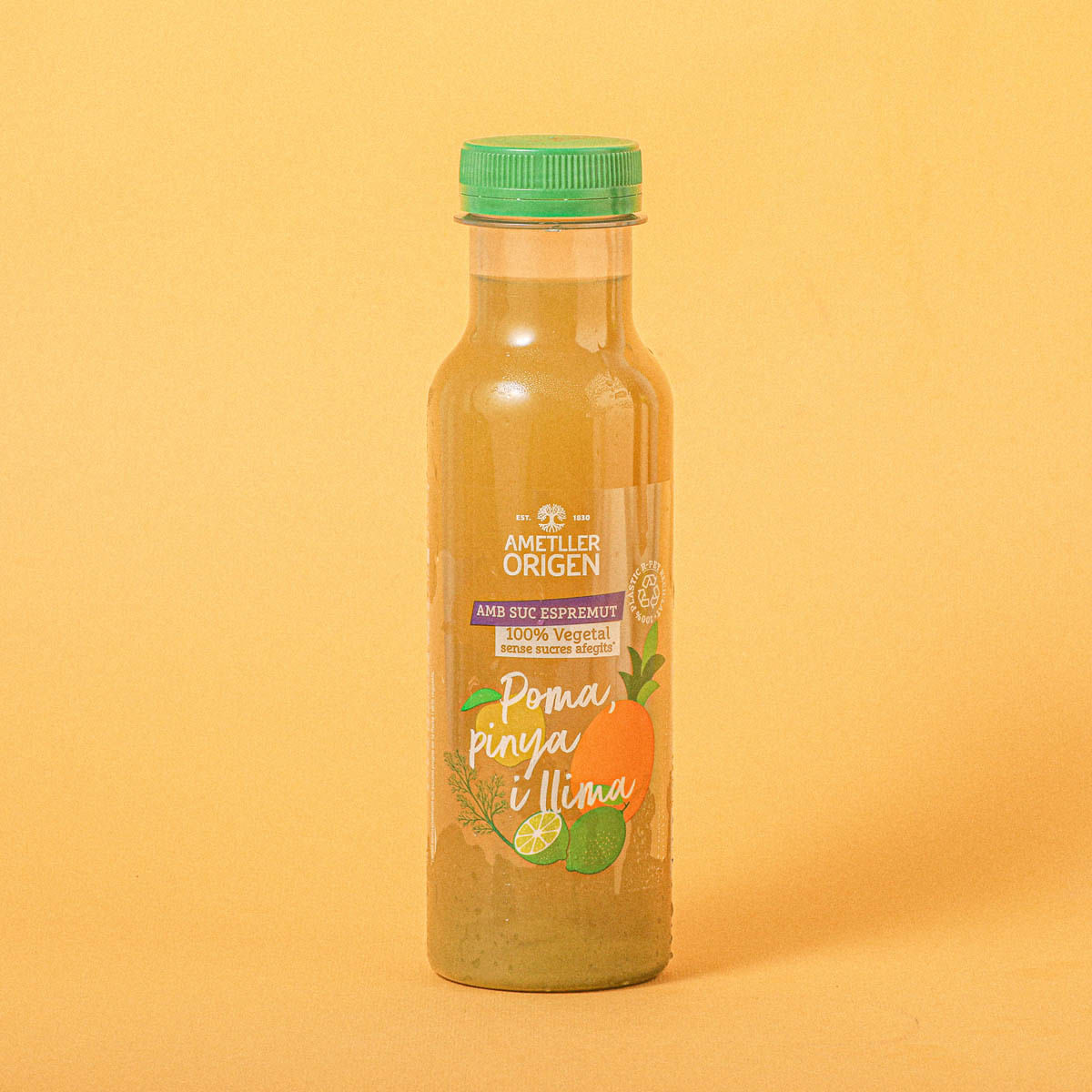 Suc de poma, pinya i llima amb puré de fonoll Ametller Origen 330ml