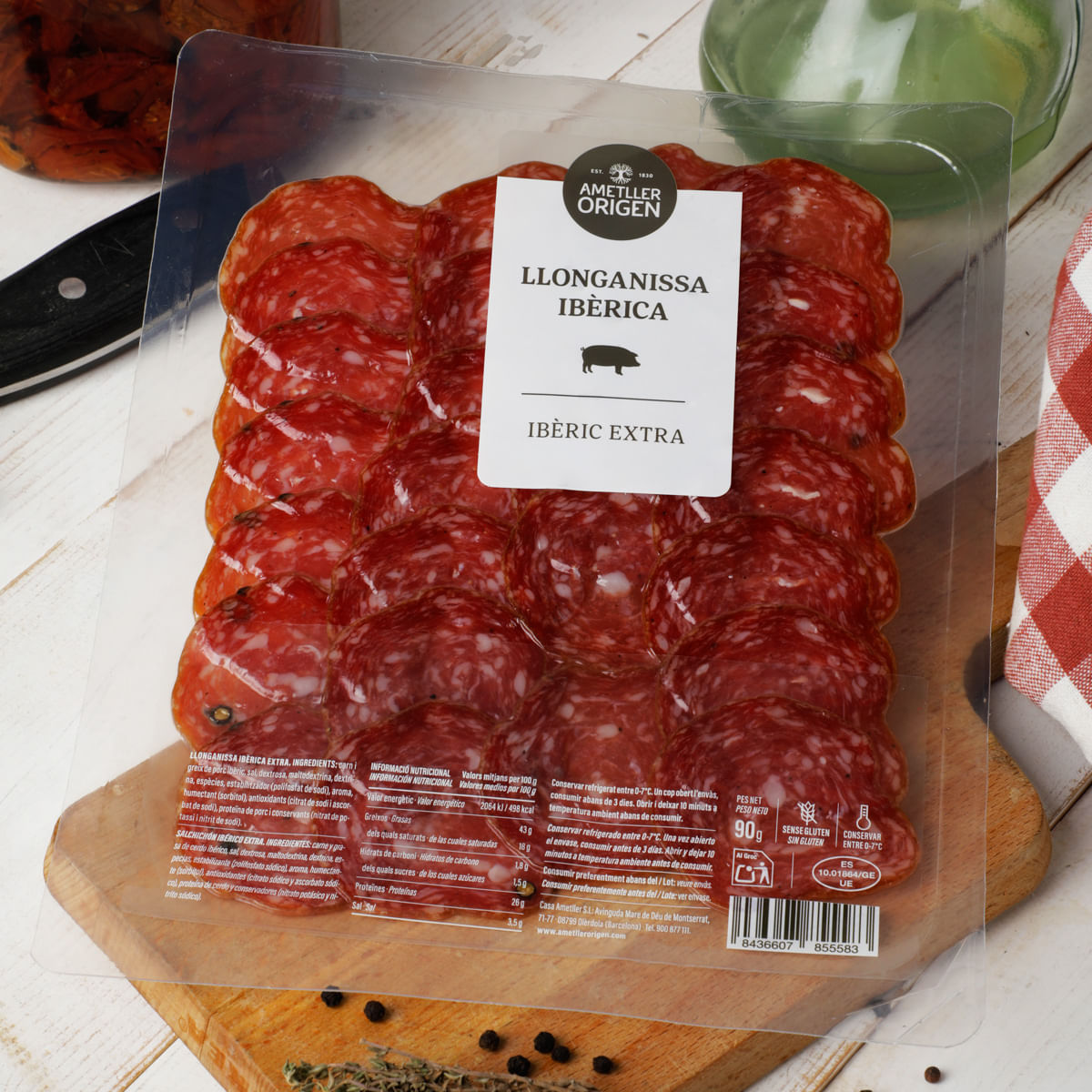 Llonganissa ibèrica extra Ametller Origen 90g