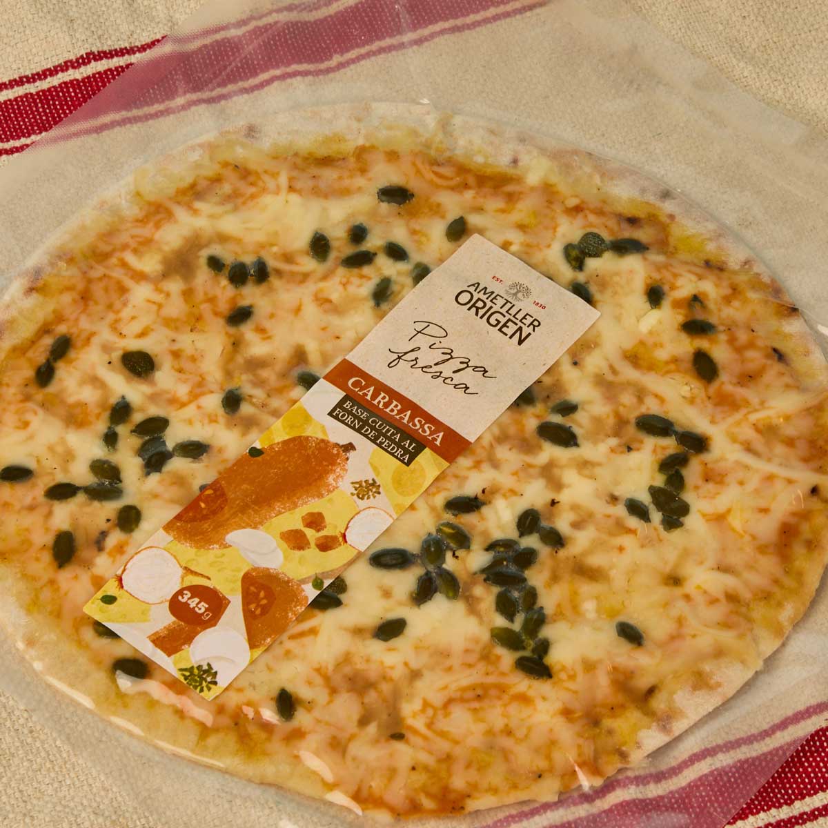 Pizza de calabaza Ametller Origen 345g