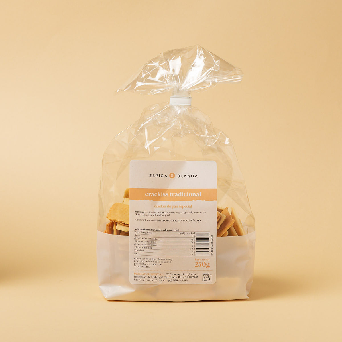 Crackers tradicionals Ametller Origen 250g