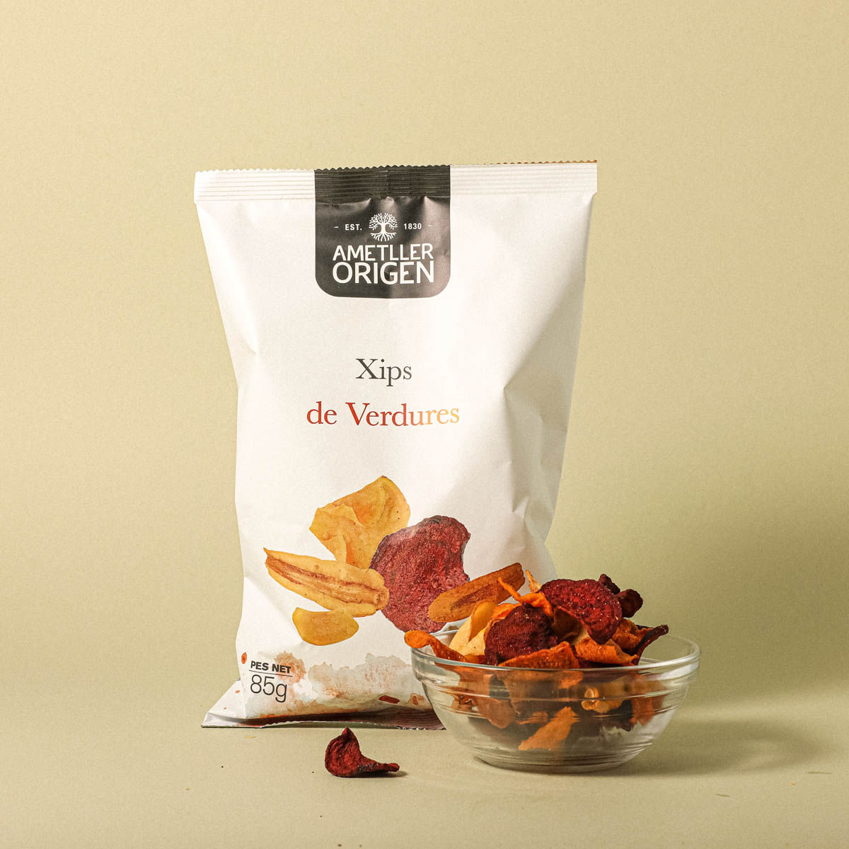 Xips vegetals Ametller Origen 85g
