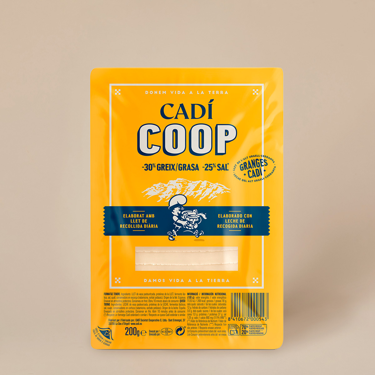 Queso cortado light Cadí 200 g