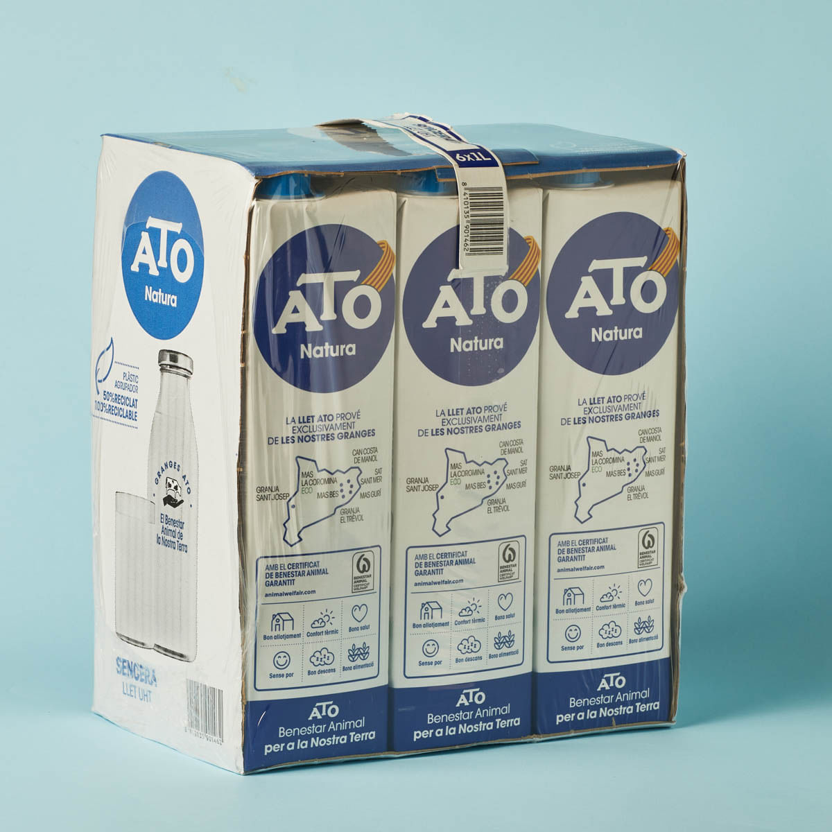 Llet sencera ATO 1l - caixa 6u.