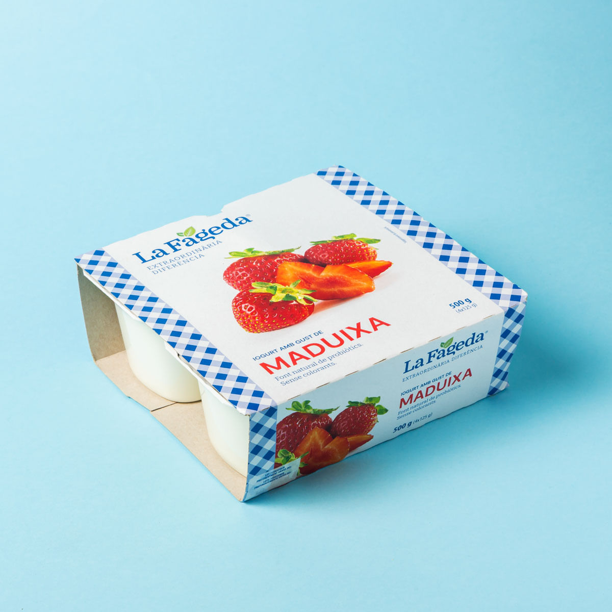 Yogur de fresa La Fageda 125g - 4uds.