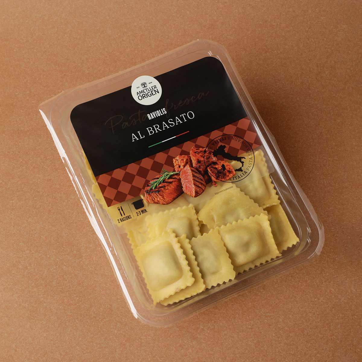 Ravioli de carn rostida Ametller Origen 250g