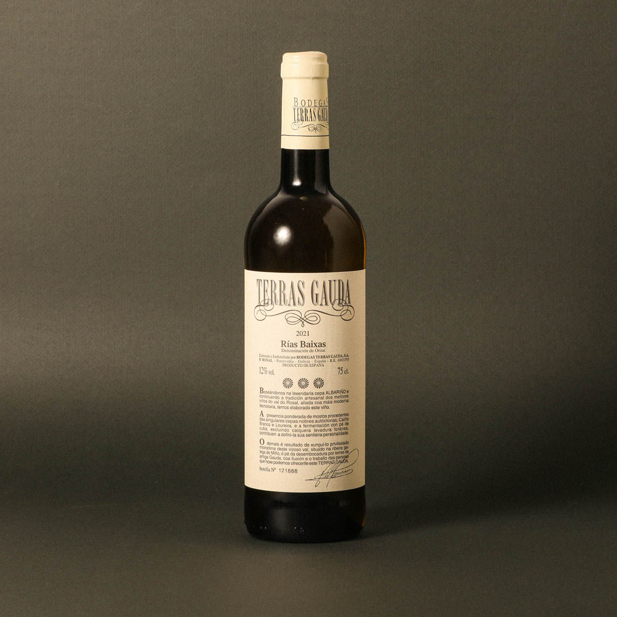 Vi blanc albariño 2019 Terras Gauda 75cl D.O Rias Baixas