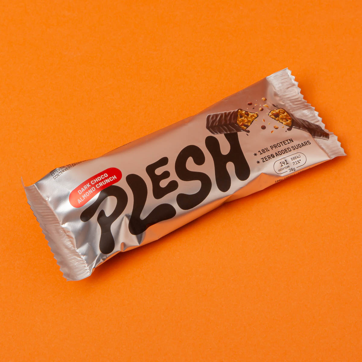 Barreta d'ametlla i xocolata Plesh 30g