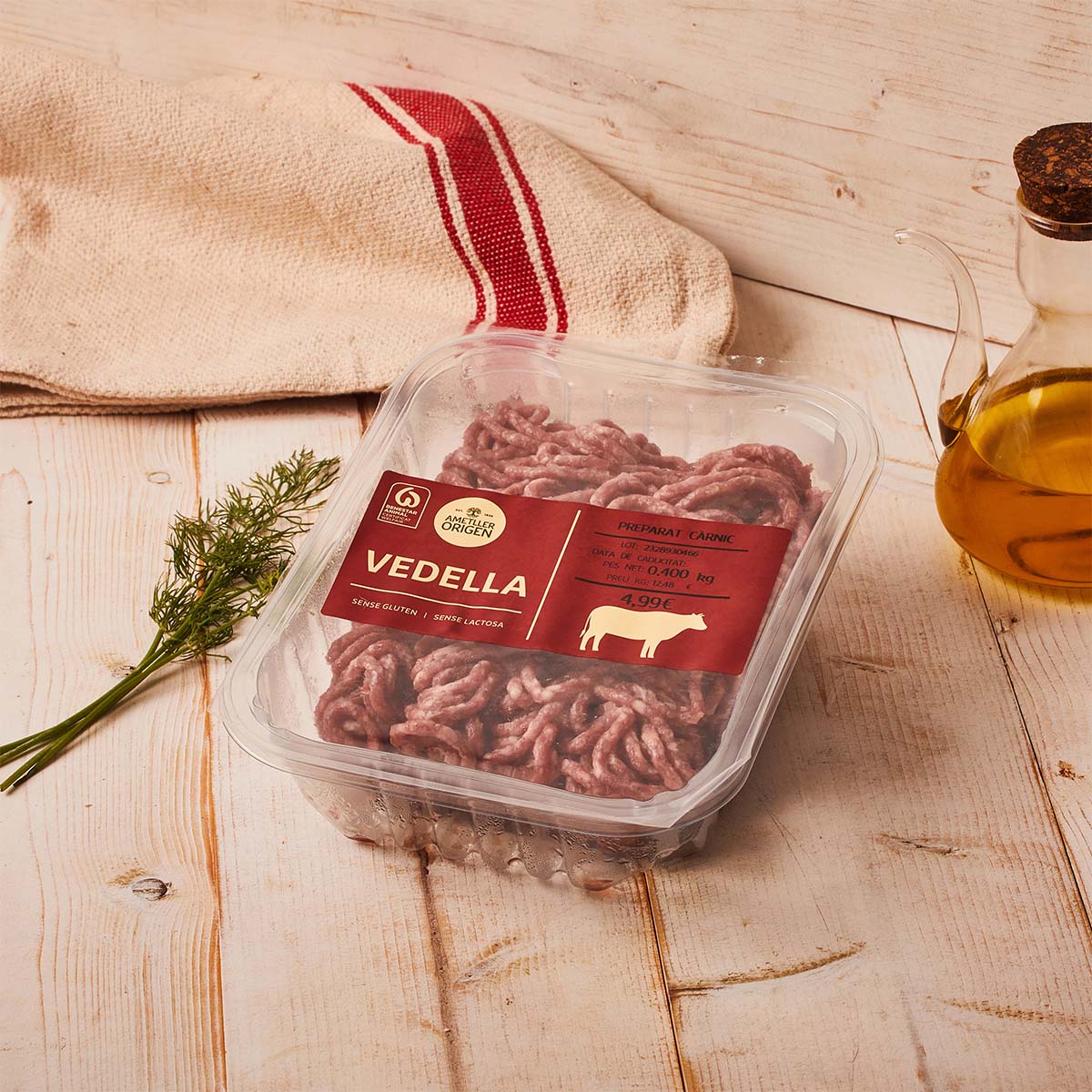 Preparat de carn vedella Ametller Origen 400g