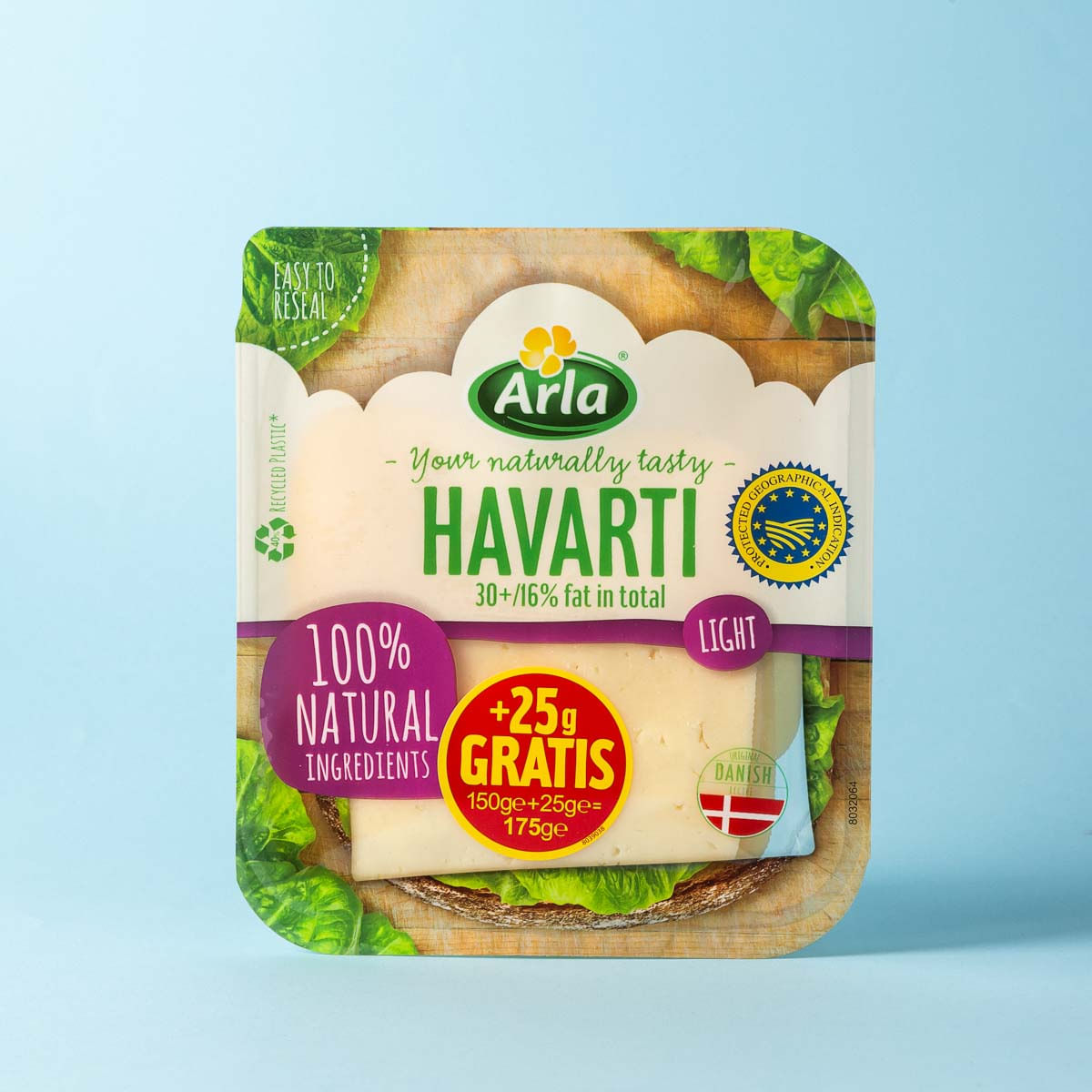 Queso Havarti light en lonchas Arla 175g
