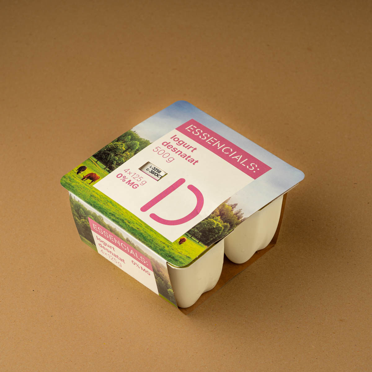 Iogurt desnatat Essencials 125g - 4u.