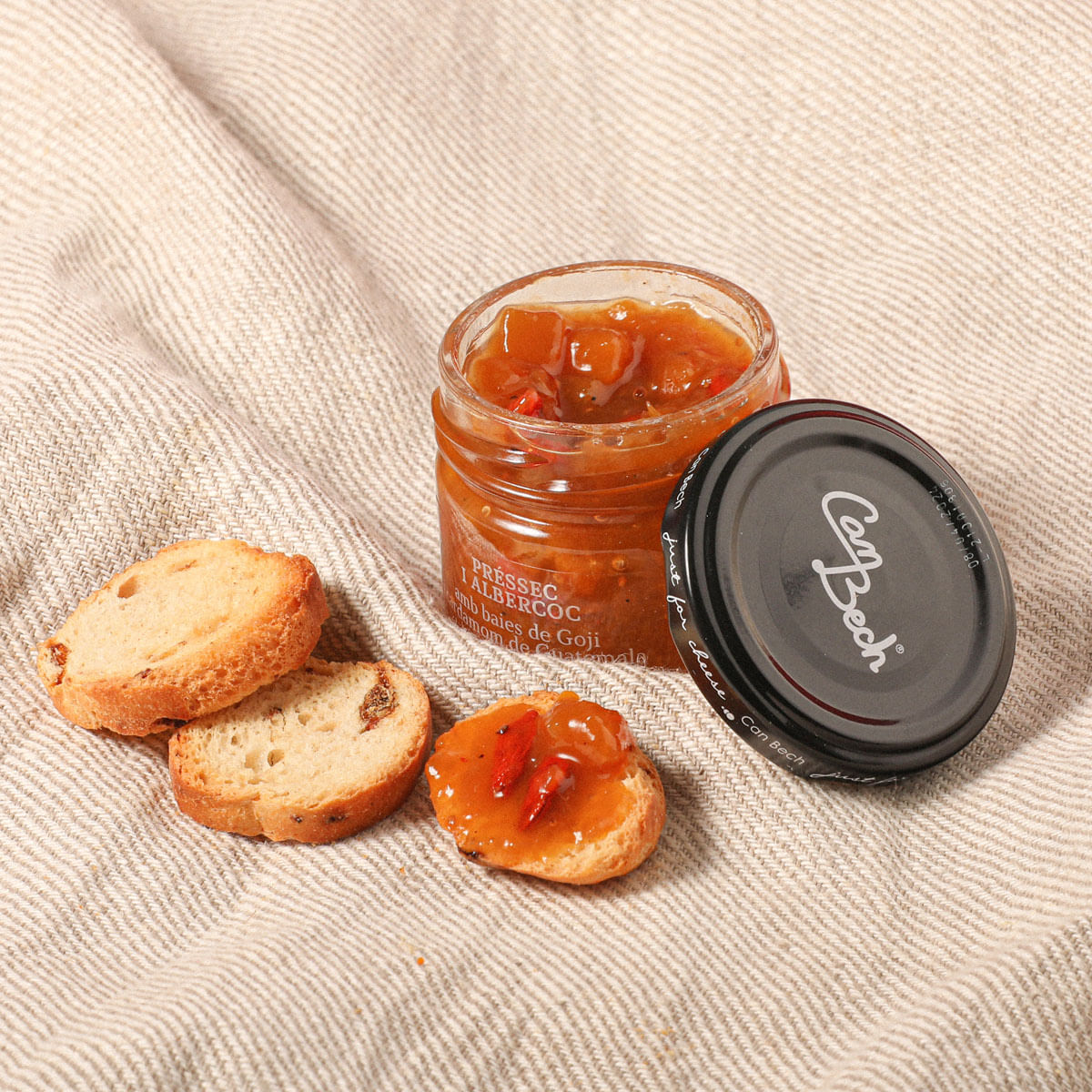 Salsa préssec i albercoc Canbech 67g