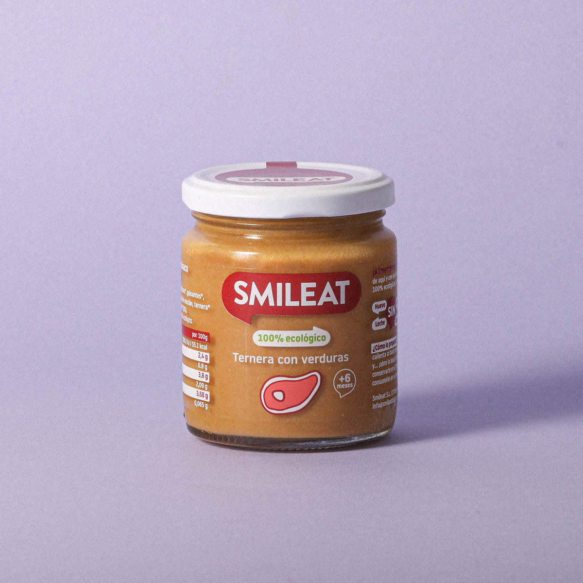 Potet vedella i verdures ecològic Smileat 230g
