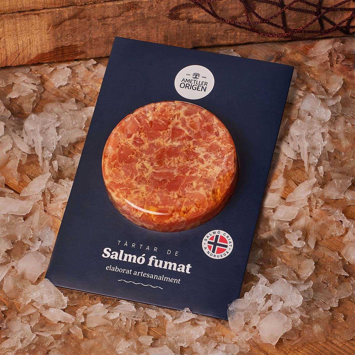 Tàrtar de salmó fumat Ametller Origen 150g