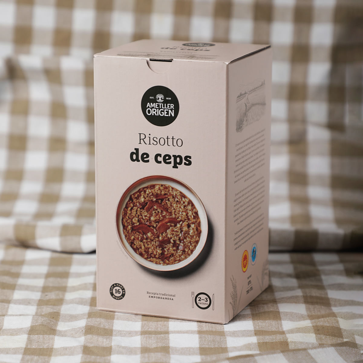 Risotto de ceps Ametller Origen 870g