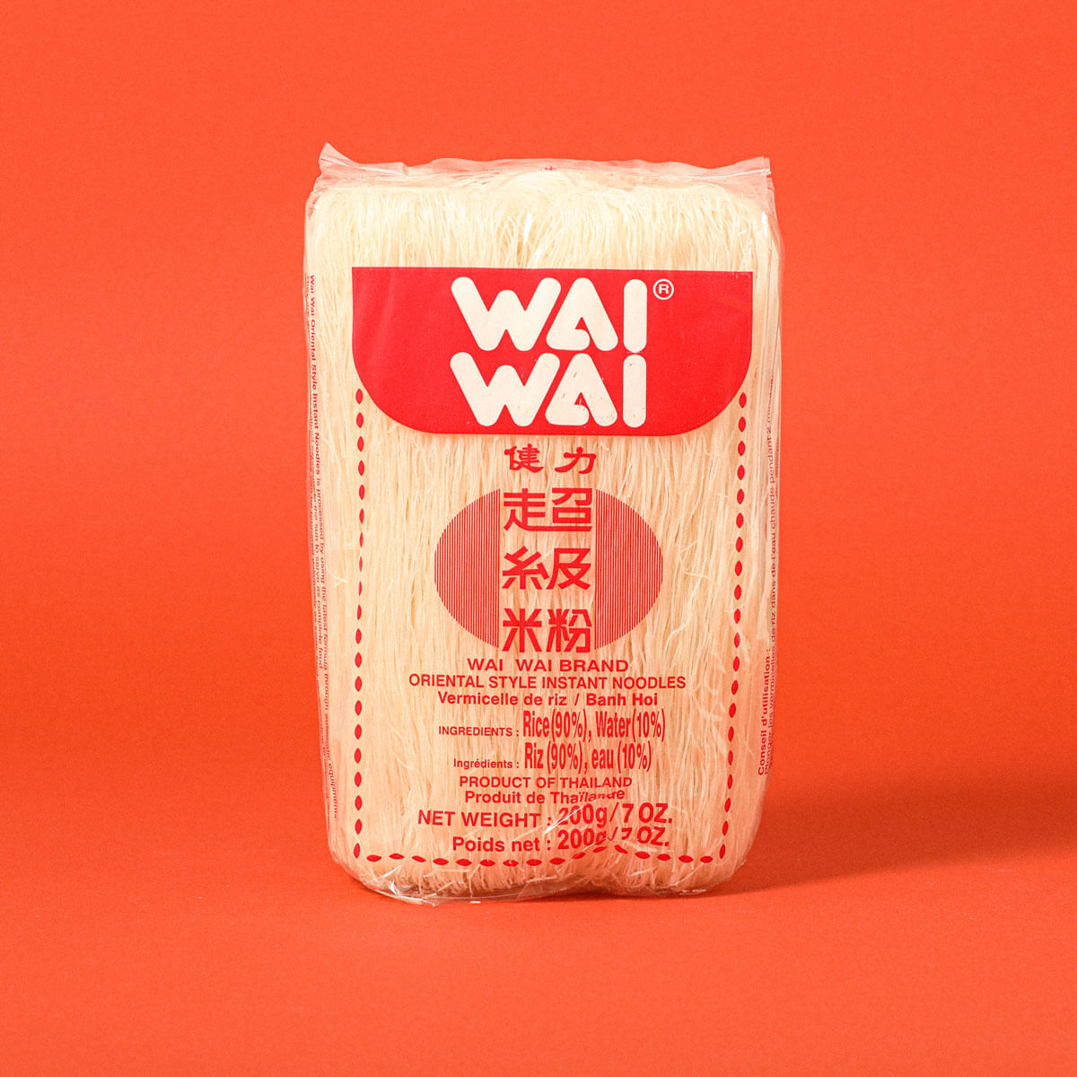 Fideos de arroz finos Wai Wai 200g