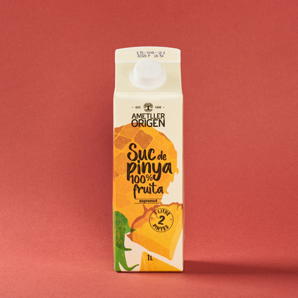Suc pinya 100% espremut Ametller Origen 1l