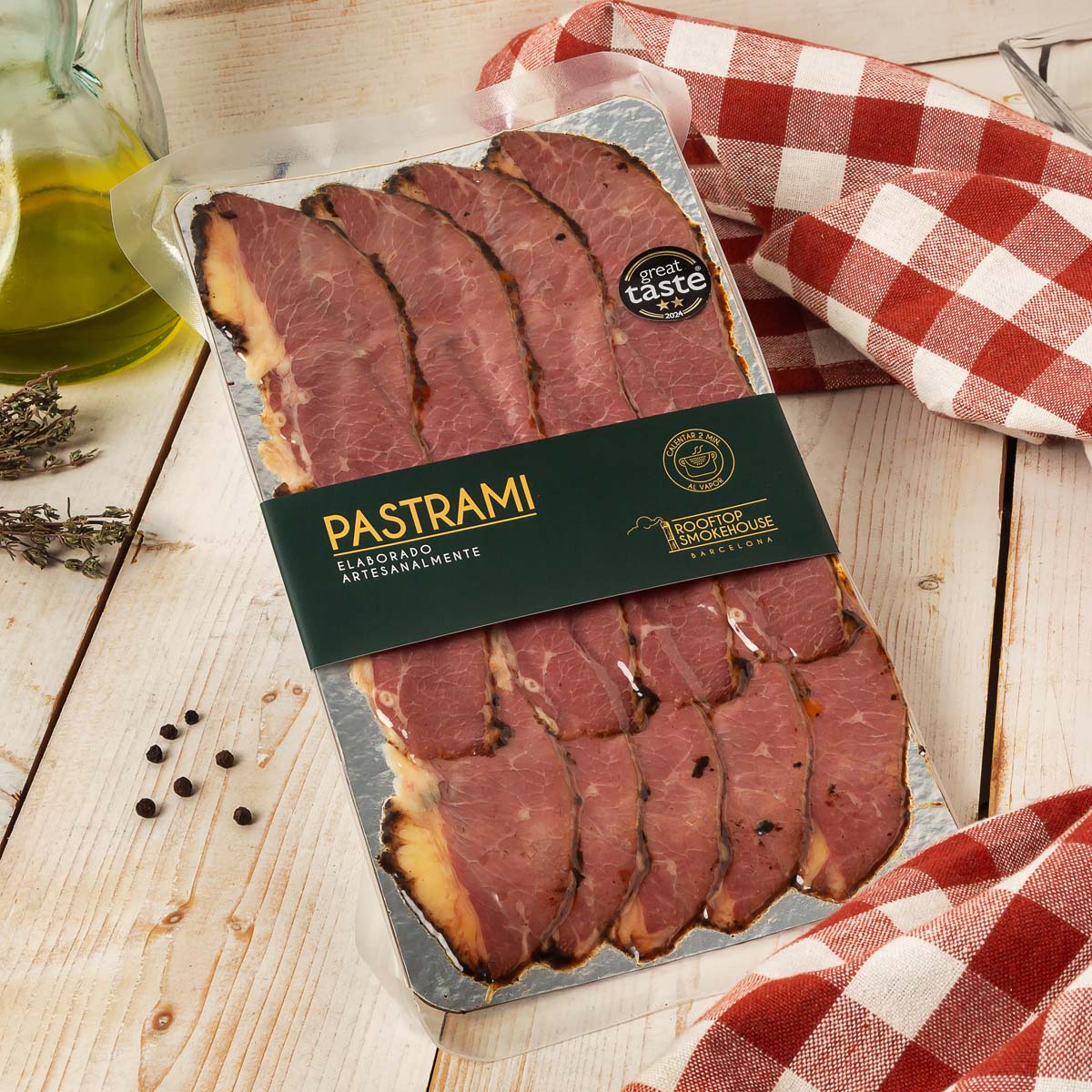 Pastrami llaminat Rooftop Smokehouse 100g