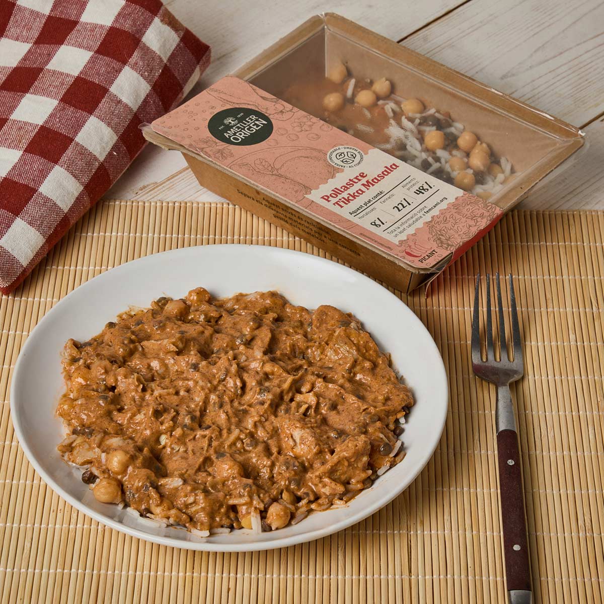 Pollastre Tikka Masala Ametller Origen 250g