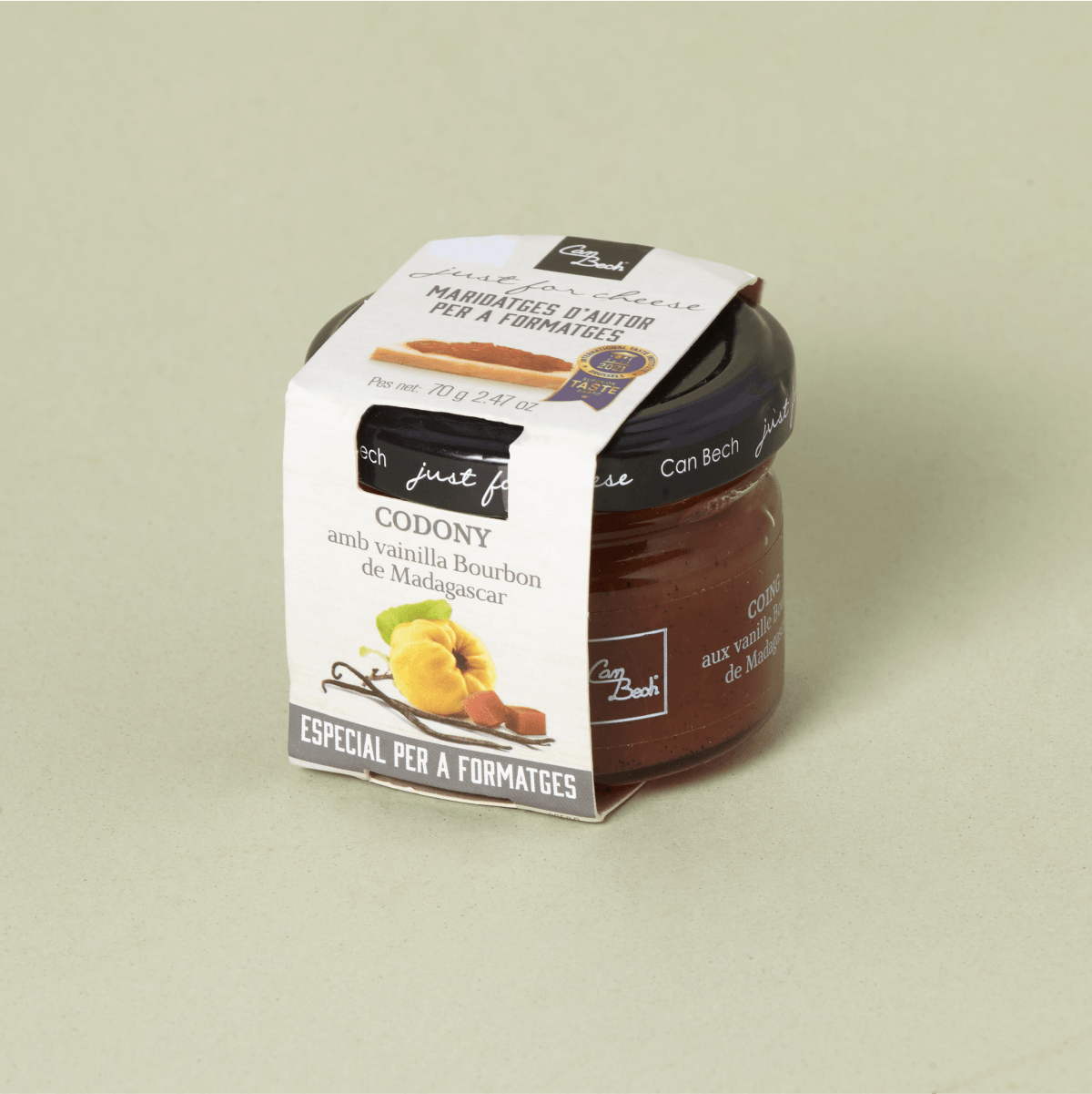 Codony amb vainilla Bourbon de Madagascar Can Bech 70g