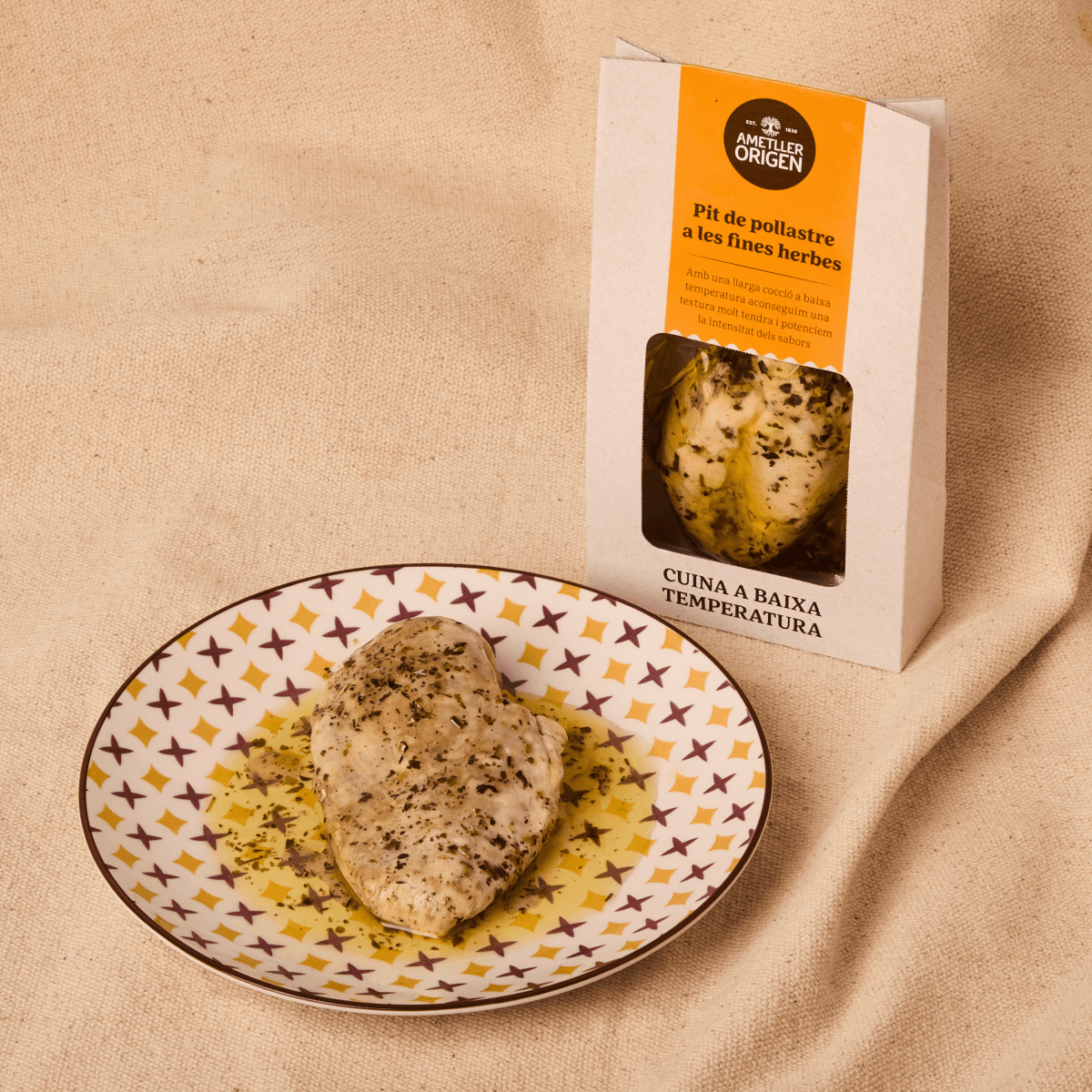 Pechuga de pollo a las finas hierbas Ametller Origen 180g