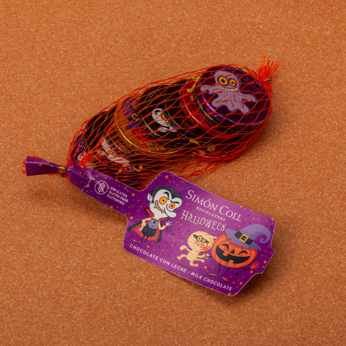 SIMON COLL Monedes de xocolata amb llet de Halloween 0.041 kg