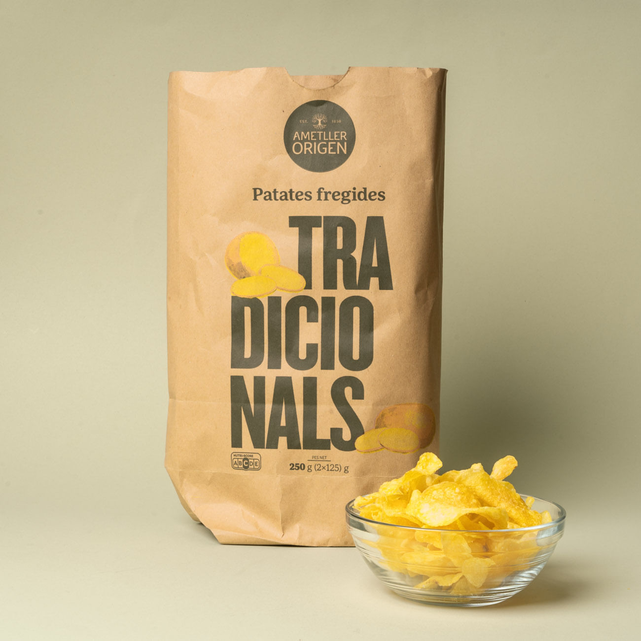 Patates artesanes tradicionals Ametller Origen 125g - 2u.