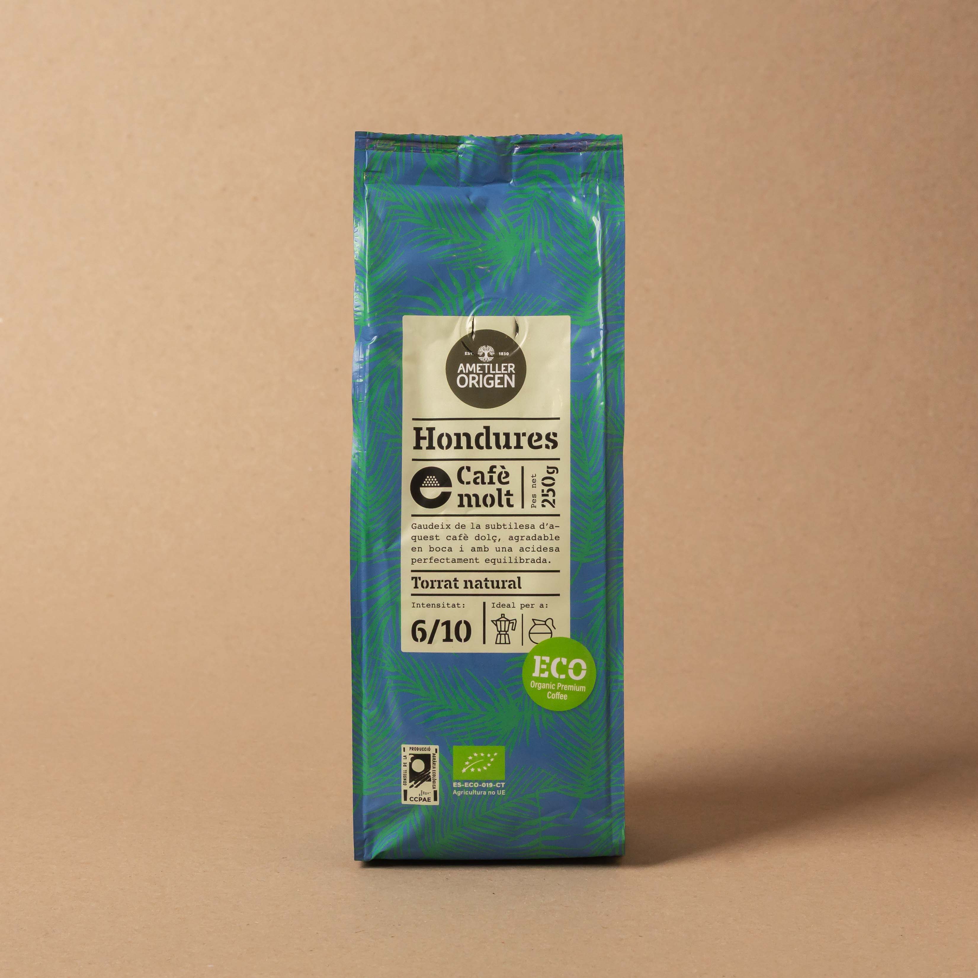Cafè mòlt 100% ecològic Hondures Ametller Origen 250g