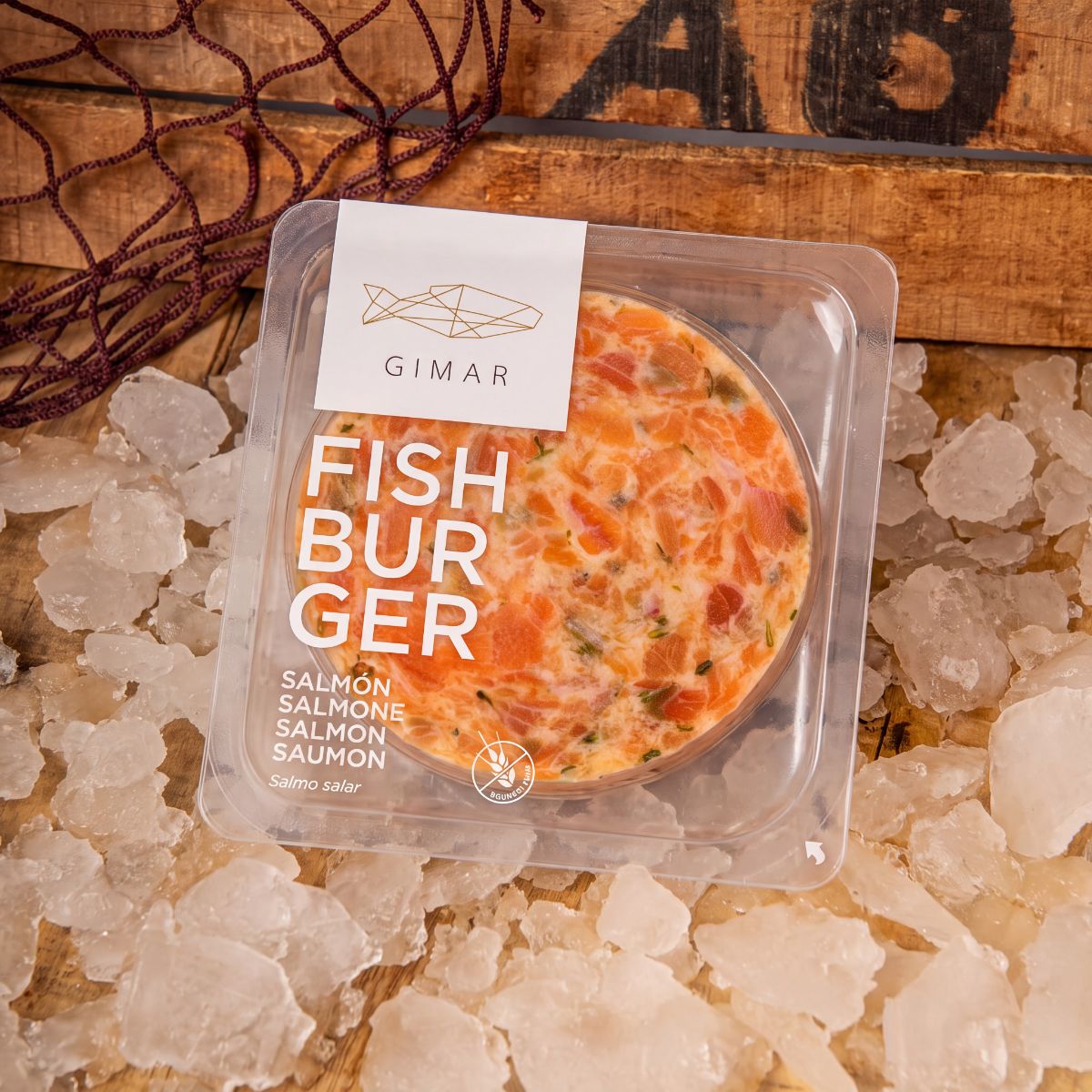 Burger salmón Gimar 100g