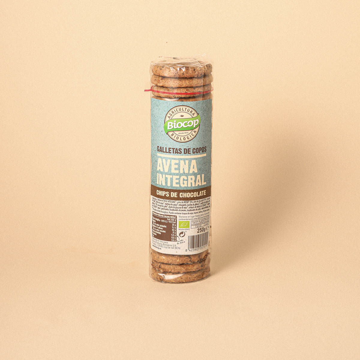 Galetes civada integral xocolata Biocop 250g