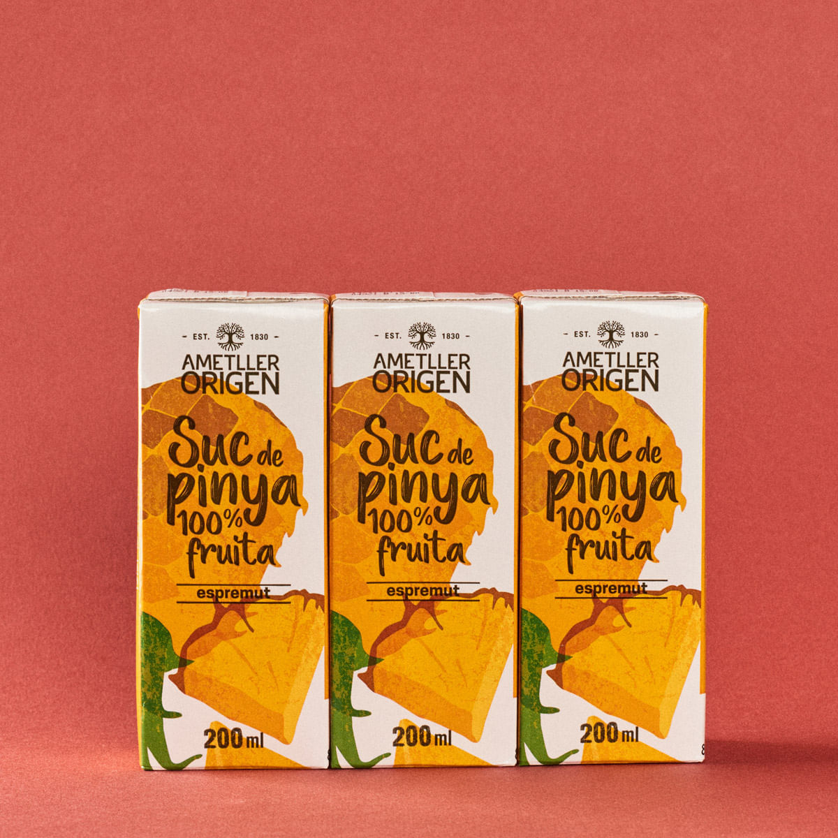 Suc de pinya 100% espremut Ametller Origen 200ml - 3u.