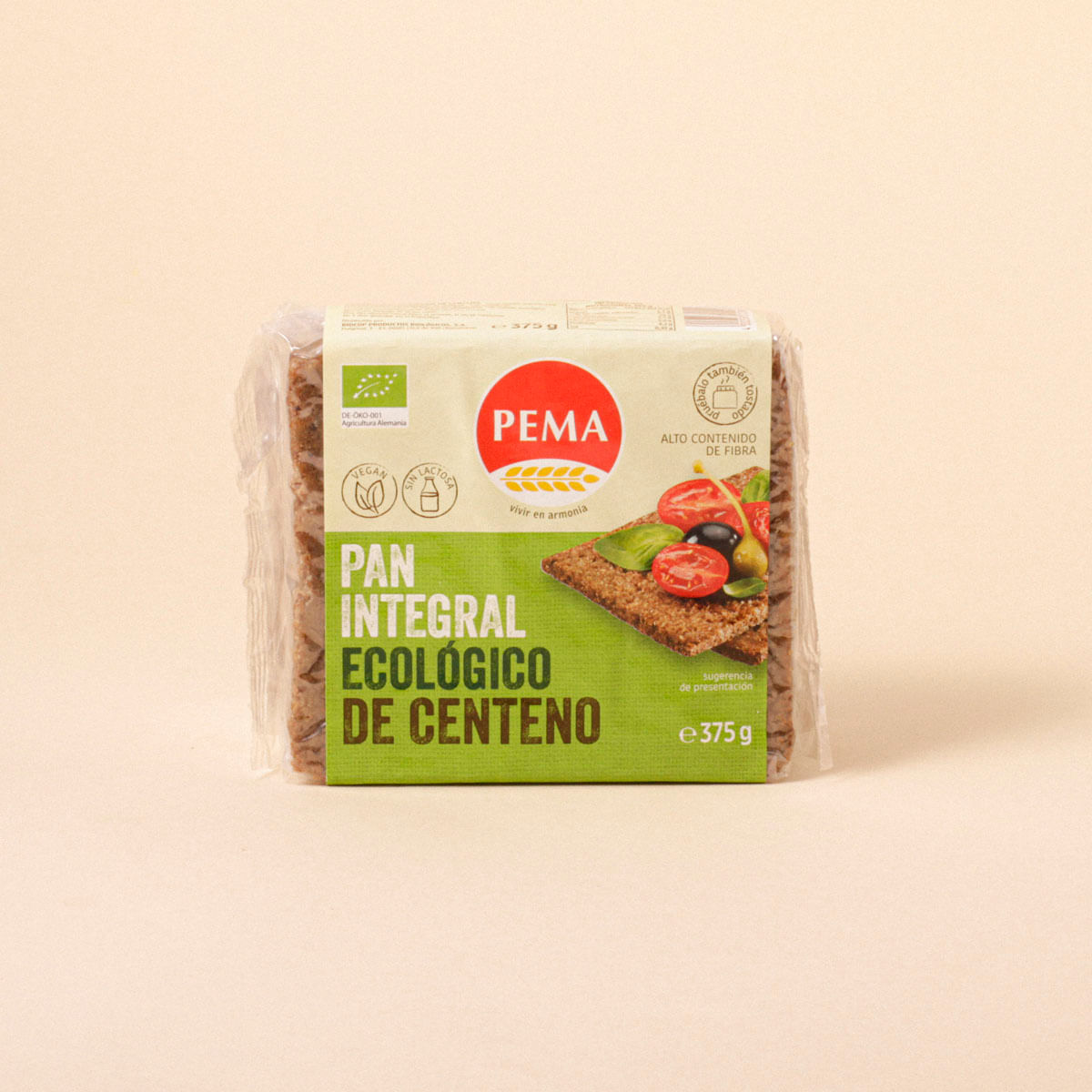 Pa ecològic sègol integral PEMA 375g