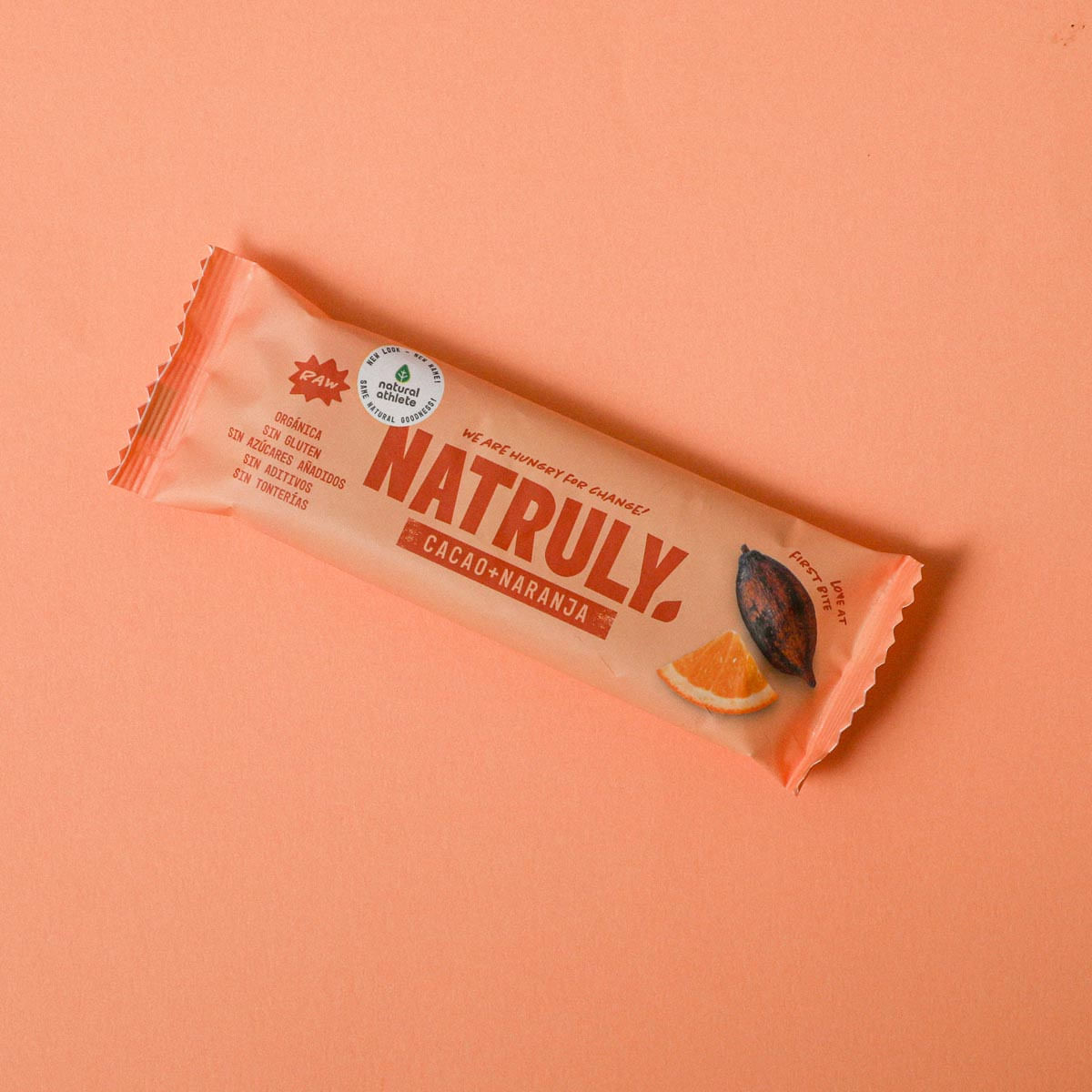 Barreta de cacau i taronja ecològica Natruly 40 g