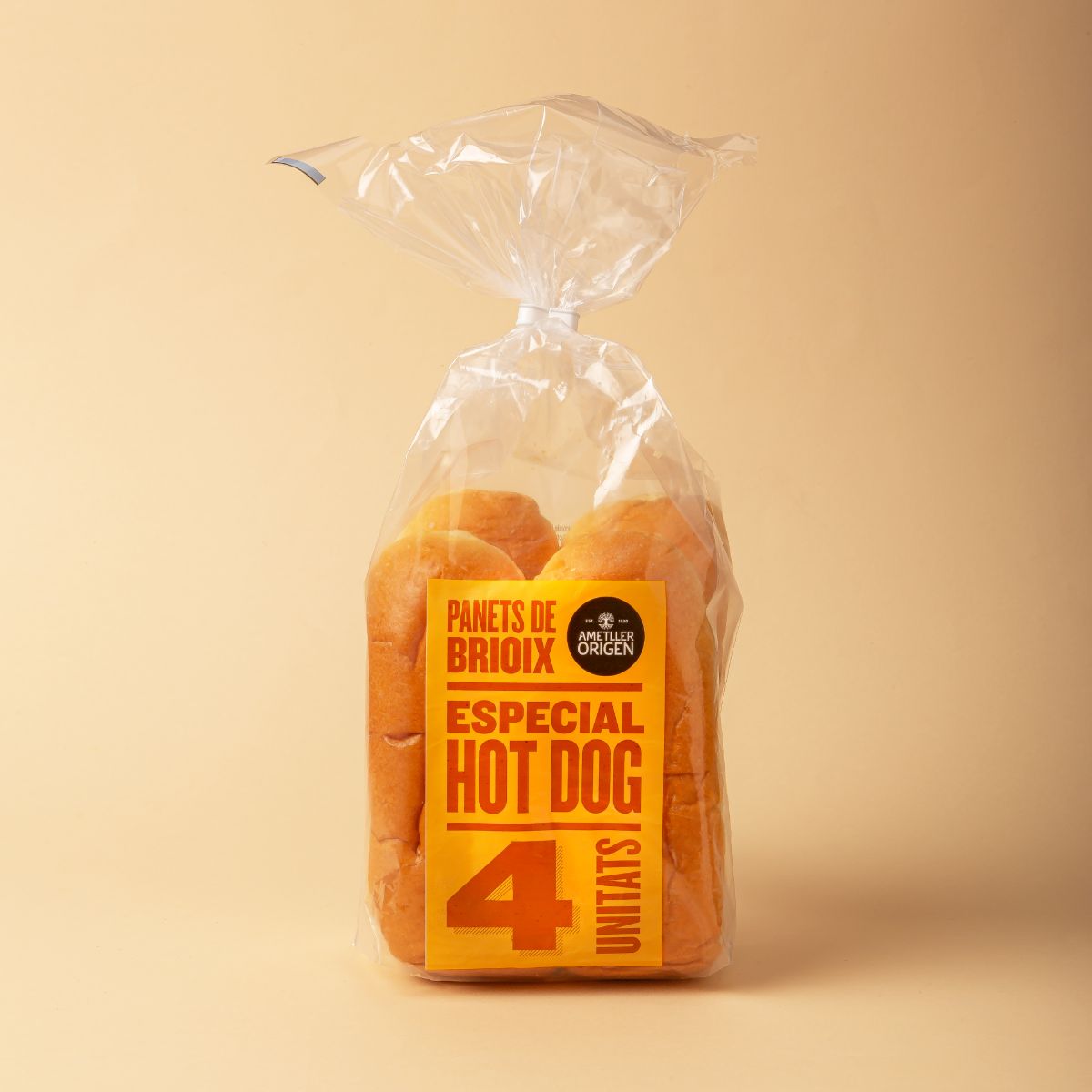 Pan Hot Dog de brioche Ametller Origen 220g - 4uds.