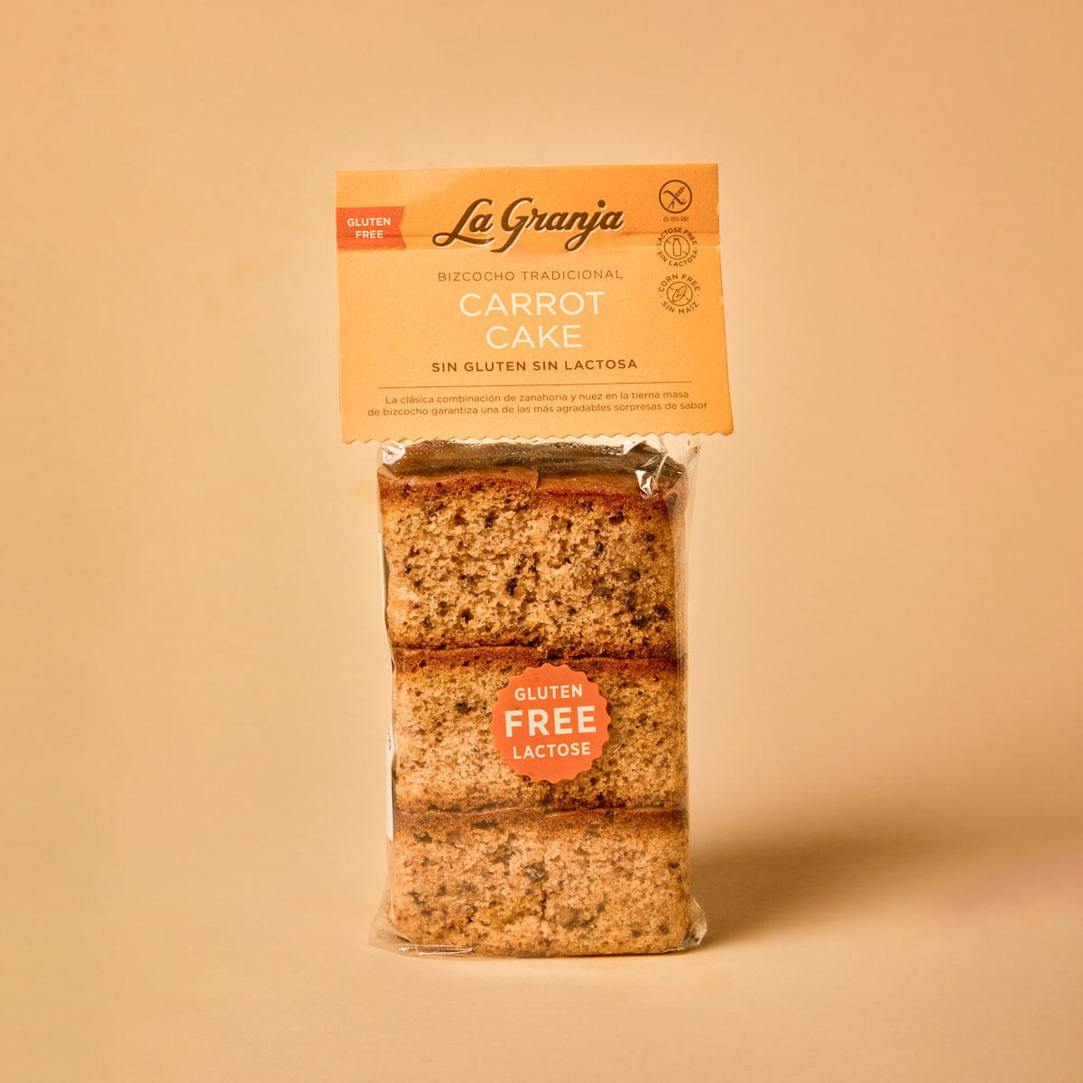 Pa de pessic carrot cake, sense gluten i sense lactosa La Granja 350g